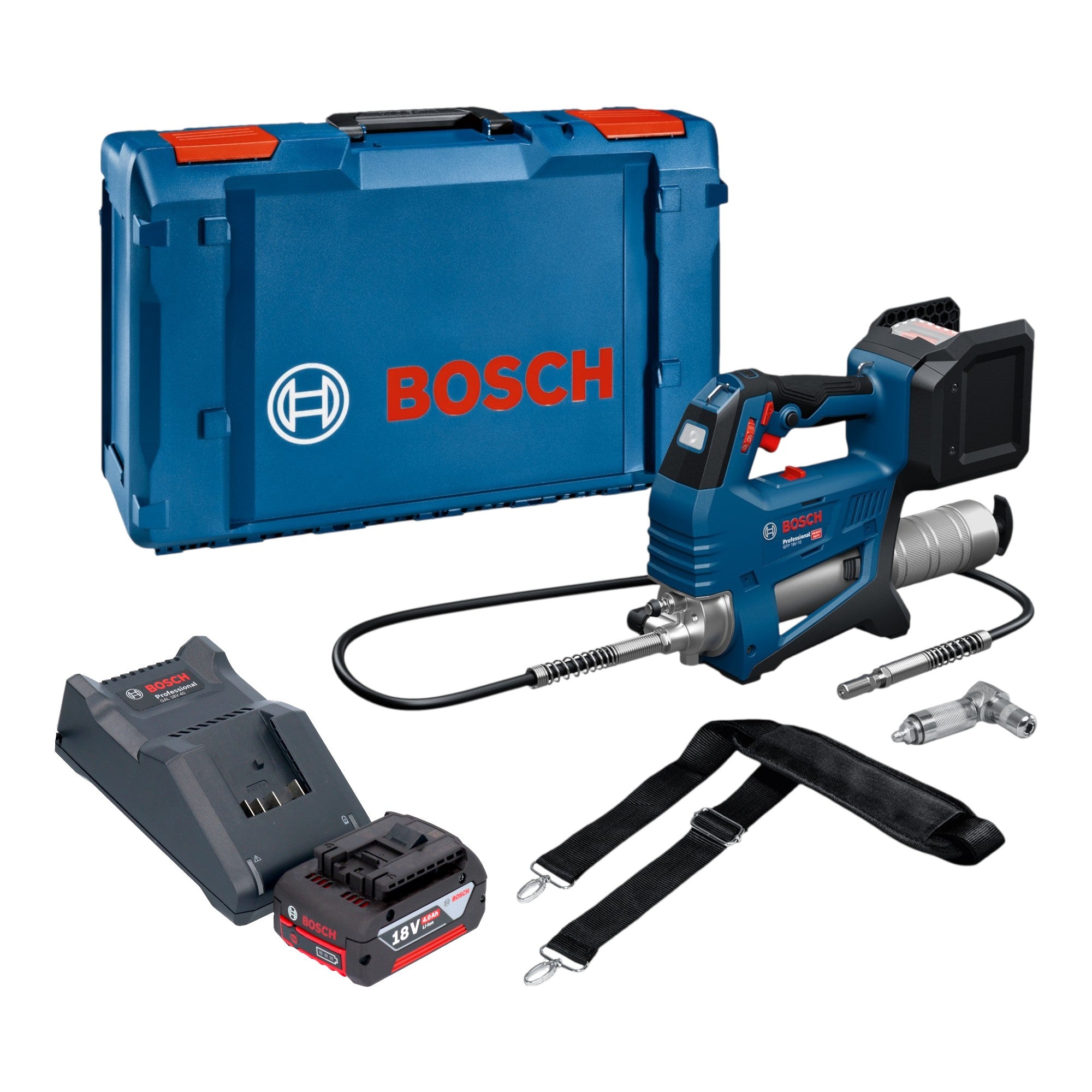Bosch GFP 18V 10 Akku Fettpresse 18 V 10000 psi 1x Akku 4 0 Ah Ladegeraet XL Boxx 0 - toolbrothers