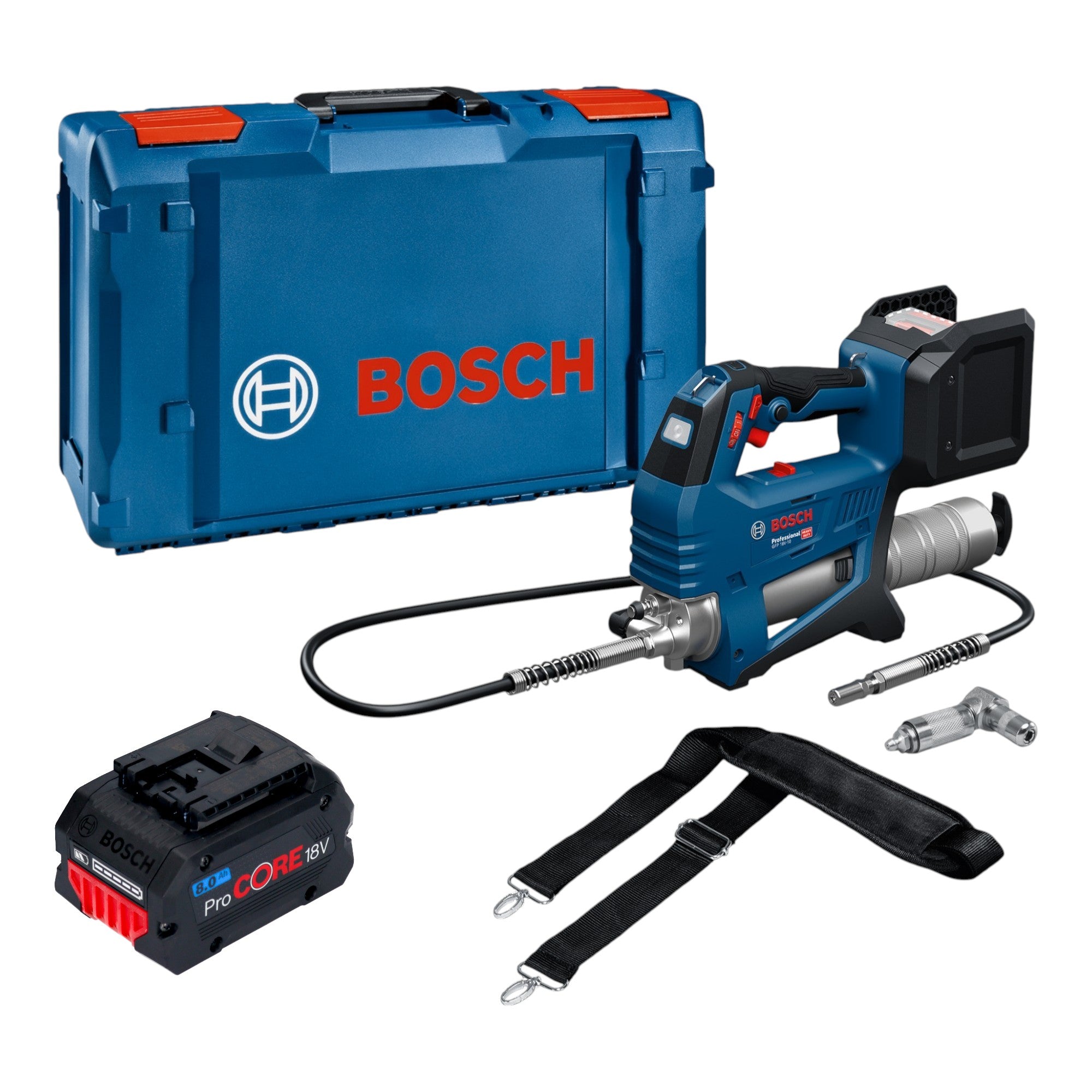 Bosch GFP 18V 10 Akku Fettpresse 18 V 10000 psi 1x ProCORE Akku 8 0 Ah XL Boxx ohne Ladegeraet 0 - toolbrothers