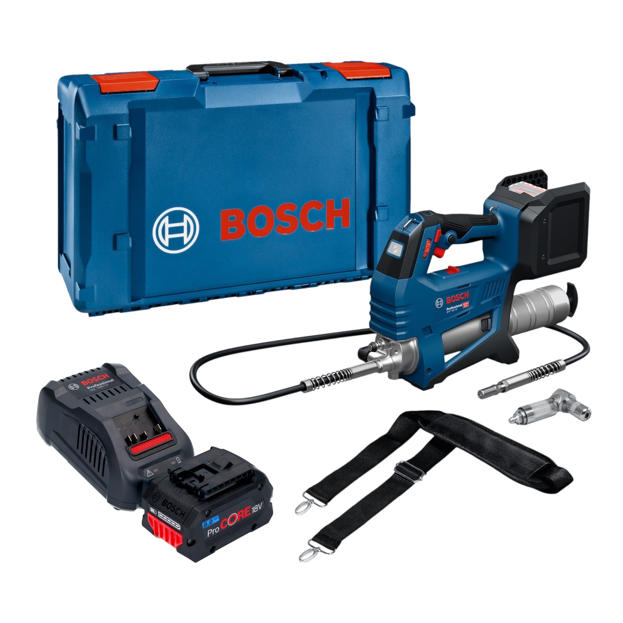 Bosch GFP 18V 10 Akku Fettpresse 18 V 10000 psi 1x ProCORE Akku 8 0 Ah Ladegeraet XL Boxx 0 - toolbrothers