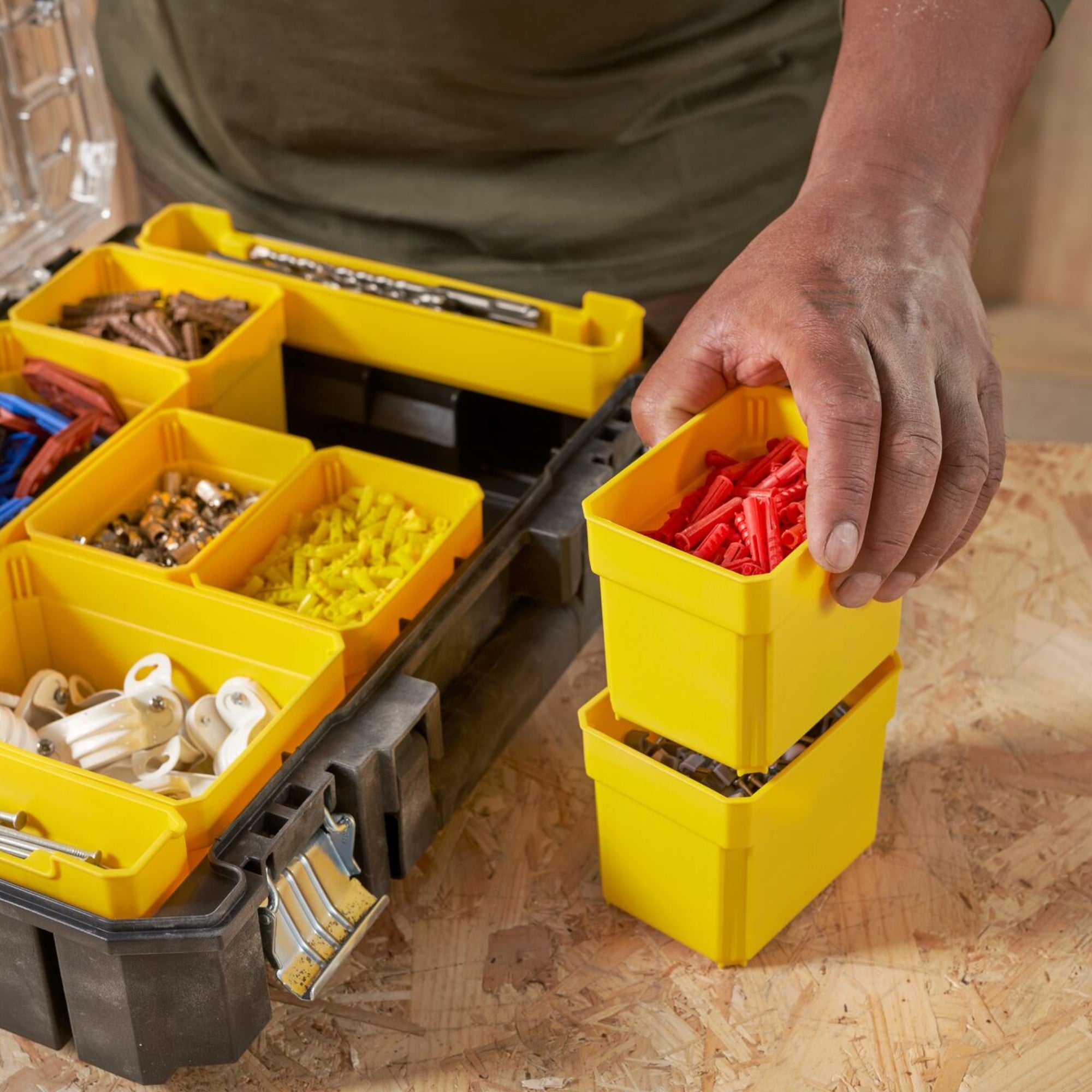 STANLEY FATMAX PRO STACK Organizer FMST82967 1 Mobile Werkstatt 440 x 337 x 119 mm 10 Faecher 1 - toolbrothers