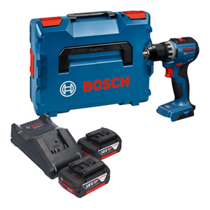 Bosch GSR 18V-52 Professional Akku Bohrschrauber 18 V 70 Nm Brushless + 2x Akku 5,0 Ah + Ladegerät + L-Boxx