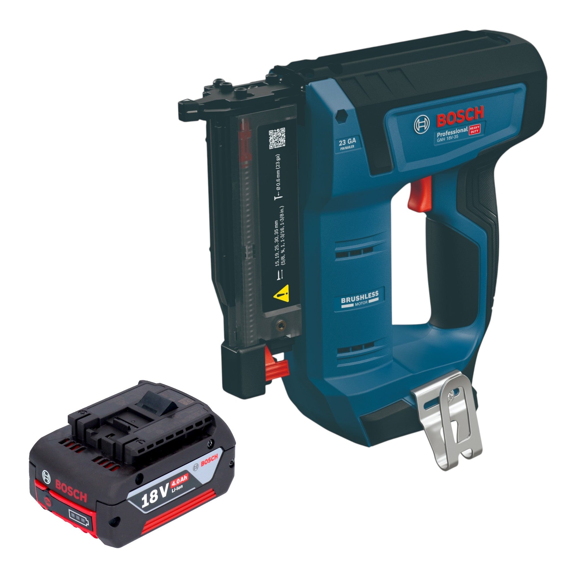 Bosch GNH 18V 35 Akku Holznagler 18 V 0 6 x 15 35 mm Brushless 1x Akku 4 0 Ah ohne Ladegeraet 0 - toolbrothers