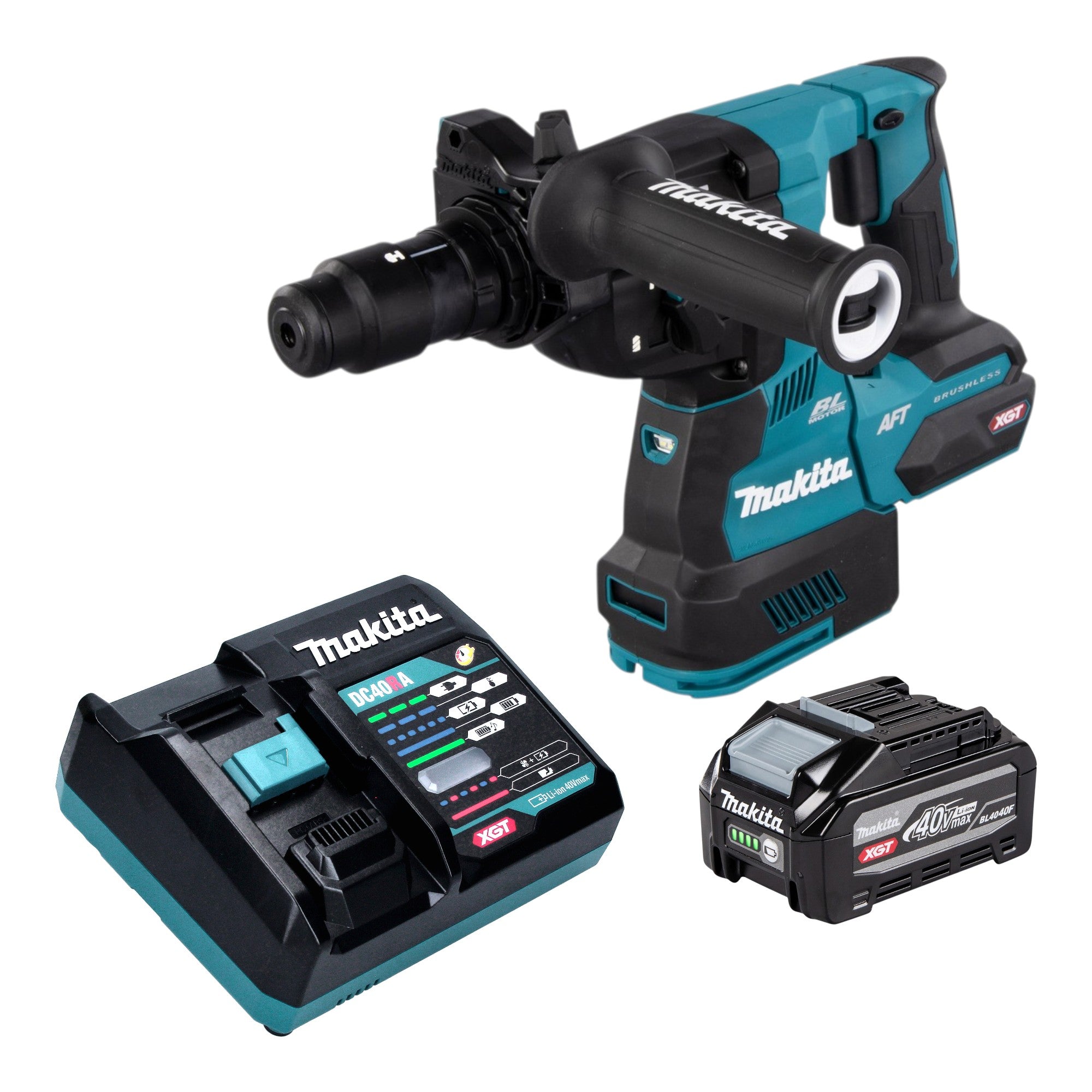 Makita HR 002 GU101 Akku Bohrhammer 40 V max 2 9 J SDS plus Brushless 1x Akku 4 0 Ah Ladegeraet 0 - toolbrothers