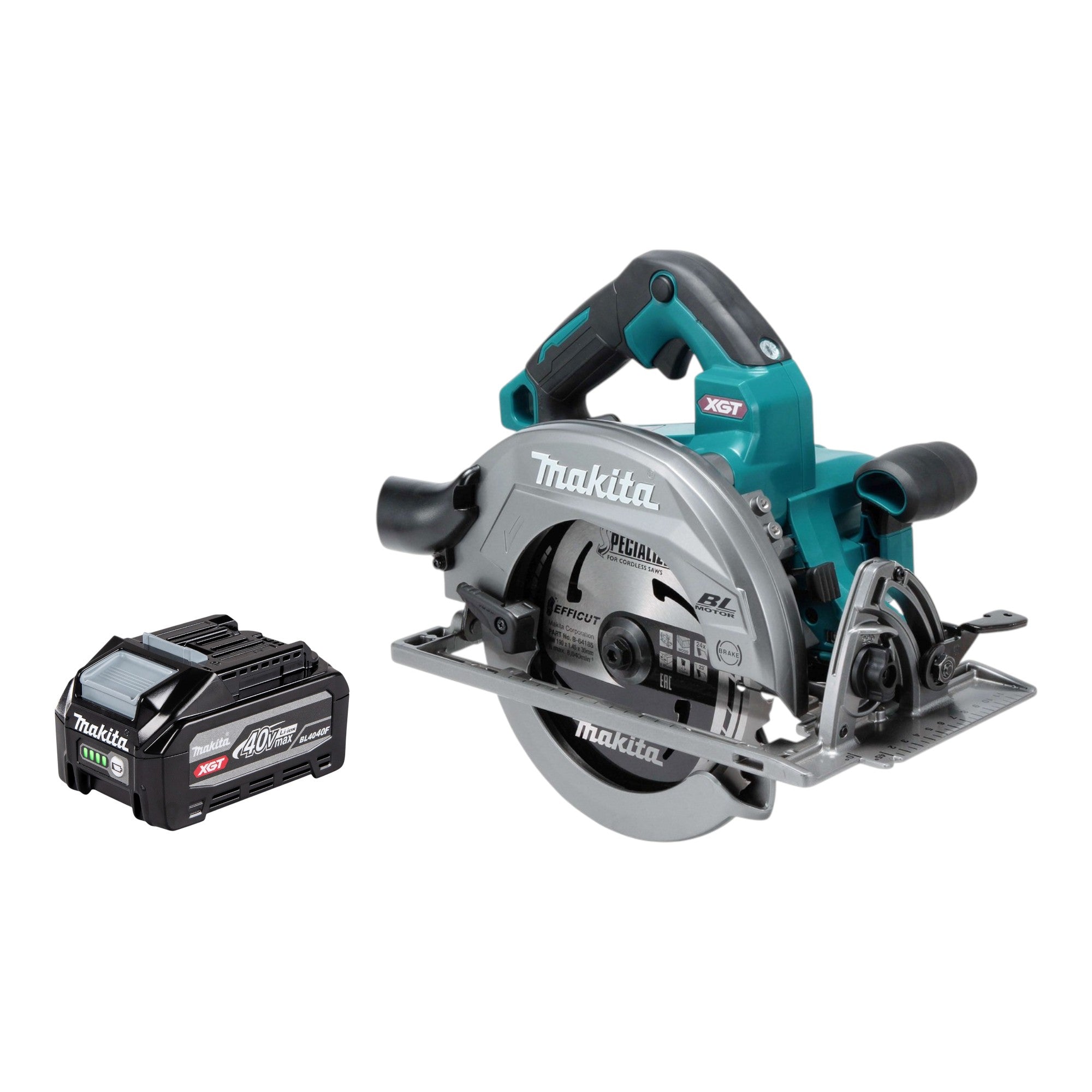 Makita HS 003 GU1 Akku Handkreissaege 40 V max 190 mm Brushless 1x Akku 4 0 Ah ohne Ladegeraet 0 - toolbrothers