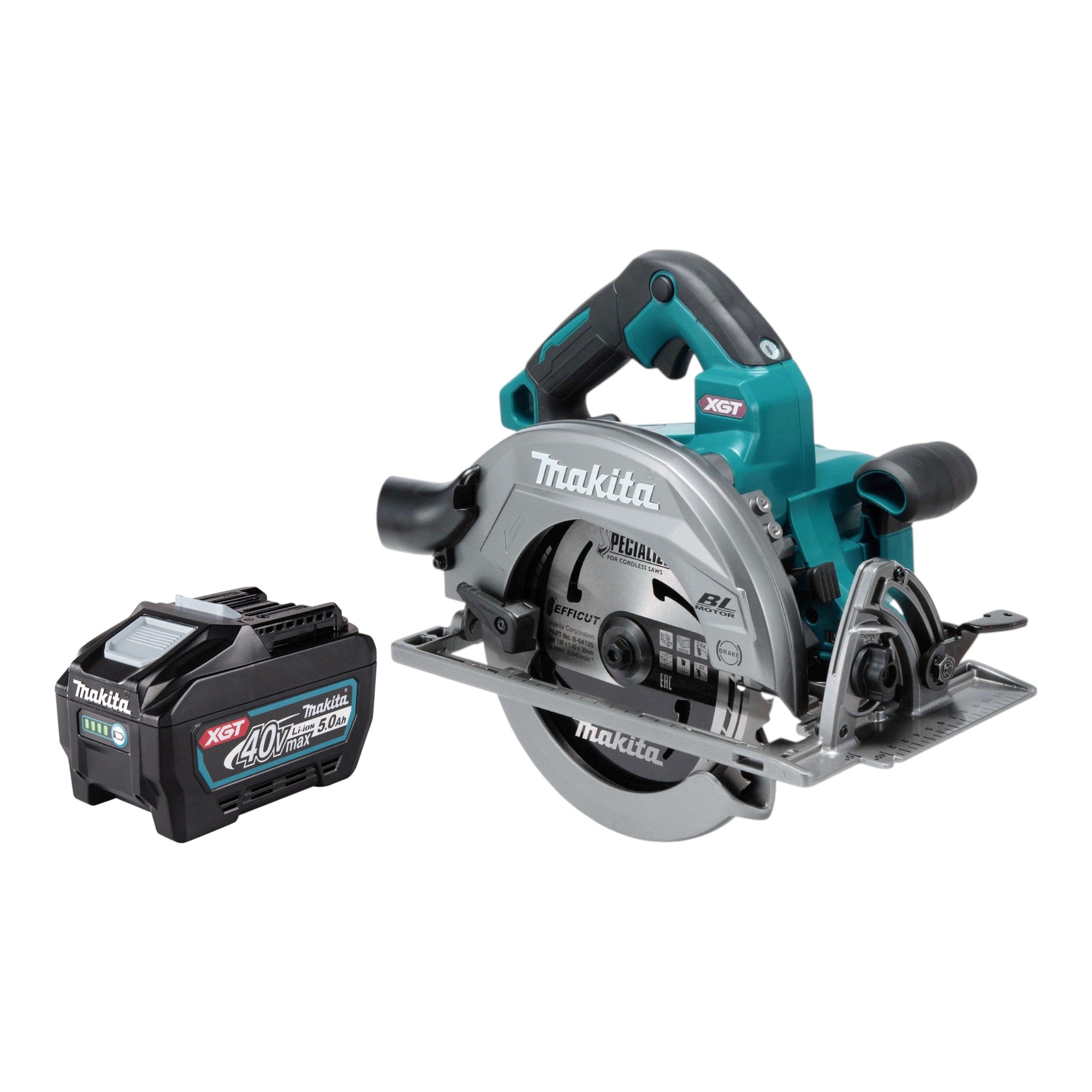 Makita HS 003 GT1 Akku Handkreissaege 40 V max 190 mm Brushless 1x Akku 5 0 Ah ohne Ladegeraet 0 - toolbrothers