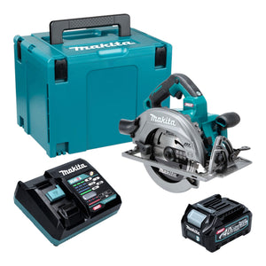 Makita HS 003 GD101 Akku Handkreissäge 40 V max. 190 mm Brushless + 1x Akku 2,5 Ah + Ladegerät + Makpac