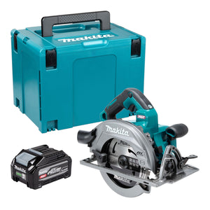 Makita HS 003 GU101 Akku Handkreissäge 40 V max. 190 mm Brushless + 1x Akku 4,0 Ah + Makpac - ohne Ladegerät