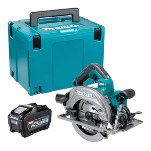 Makita HS 003 GT101 Akku Handkreissäge 40 V max. 190 mm Brushless + 1x Akku 5,0 Ah + Makpac - ohne Ladegerät