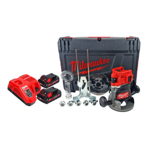 Milwaukee M18 FR12-302X Akku Oberfräse 18 V 6,0 mm - 1/2" Brushless + 2x Akku 3,0 Ah + Ladegerät + HD Box