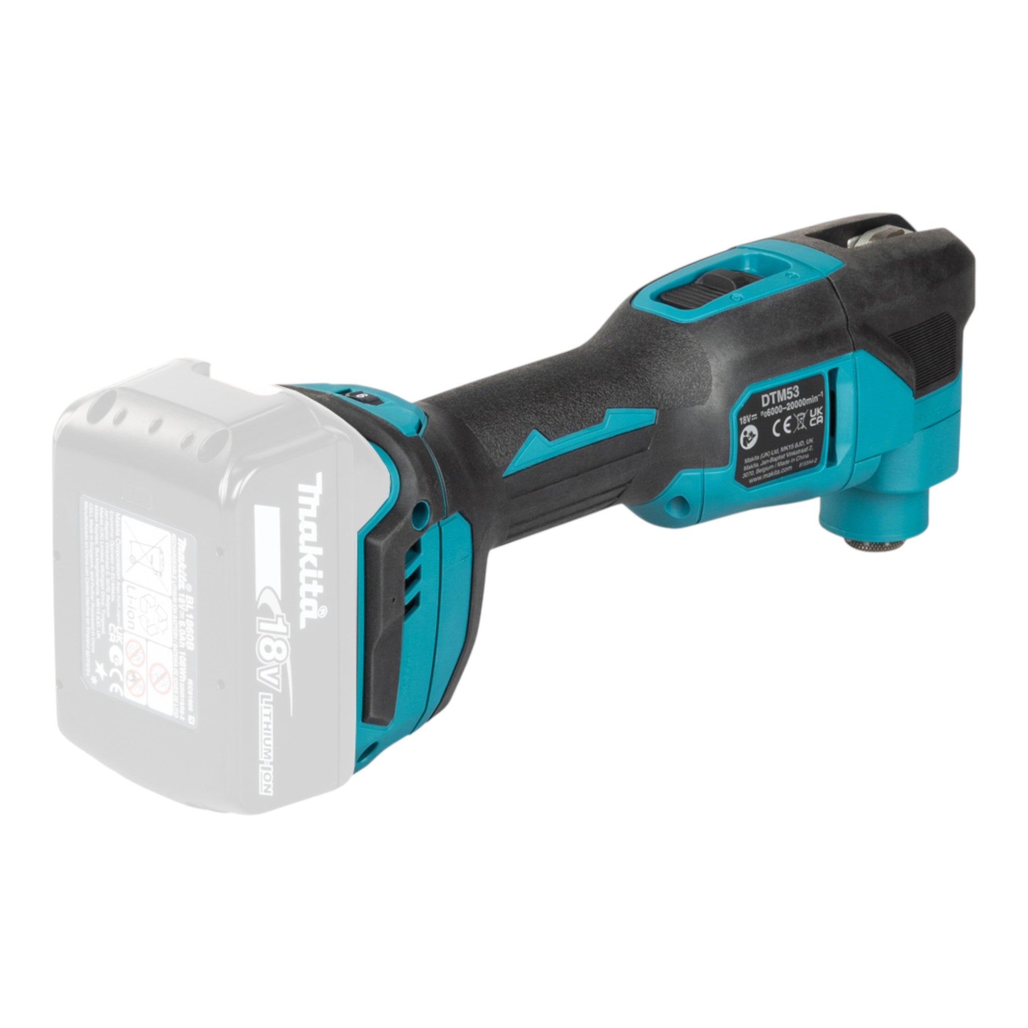 Makita DTM 53 SM1J Akku Multifunktionswerkzeug 18 V OIS Starlock Brushless 1x Akku 4 0 Ah Ladegeraet Makpac 4 - toolbrothers