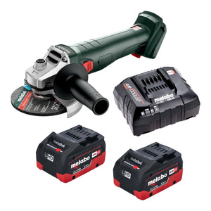 Metabo W 18 7-125 Akku Winkelschleifer 18 V 125 mm + 2x LiHD Akku 5,5 Ah + Ladegerät
