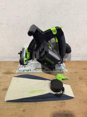 Festool TSC 55 KEB-Basic Akku Tauchsäge 18 V / 36 V ( 2x 18 V ) 160 mm Brushless ( 576712 ) + Systainer - ohne Akku, ohne Ladegerät ( Nachfolger von 201395 ) - Unvollständig