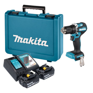 Makita DDF 487 RME Akku Bohrschrauber 18 V 40 Nm Brushless + 2x Akku 4,0 Ah + Ladegerät + Koffer