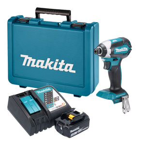 Makita DTD 153 RM1E Akku Schlagschrauber 18 V 170 Nm 1/4" Brushless + 1x Akku 4,0 Ah + Ladegerät + Koffer