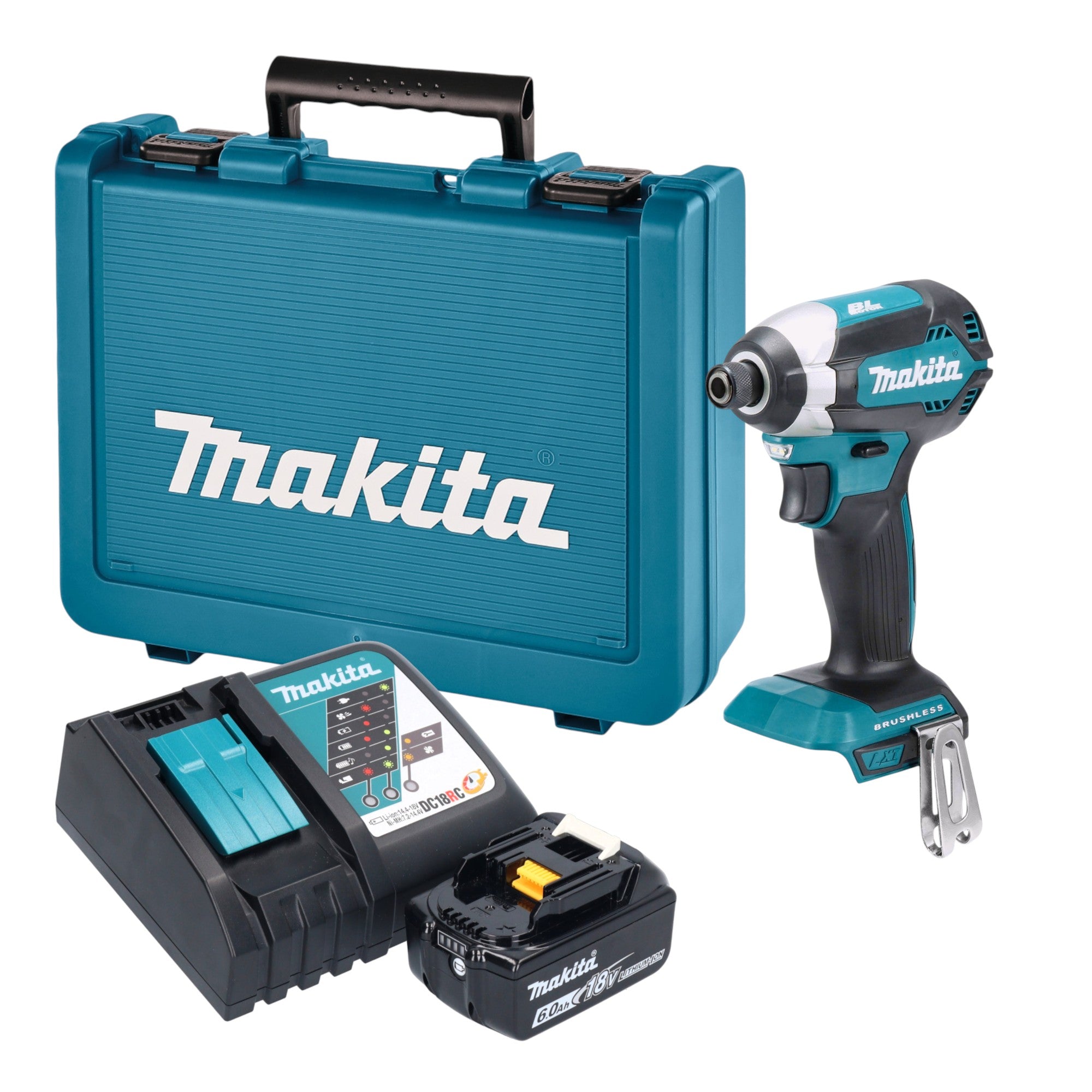 Makita DTD 153 RG1E Akku Schlagschrauber 18 V 170 Nm 1 4 Brushless 1x Akku 6 0 Ah Ladegeraet Koffer 0 - toolbrothers