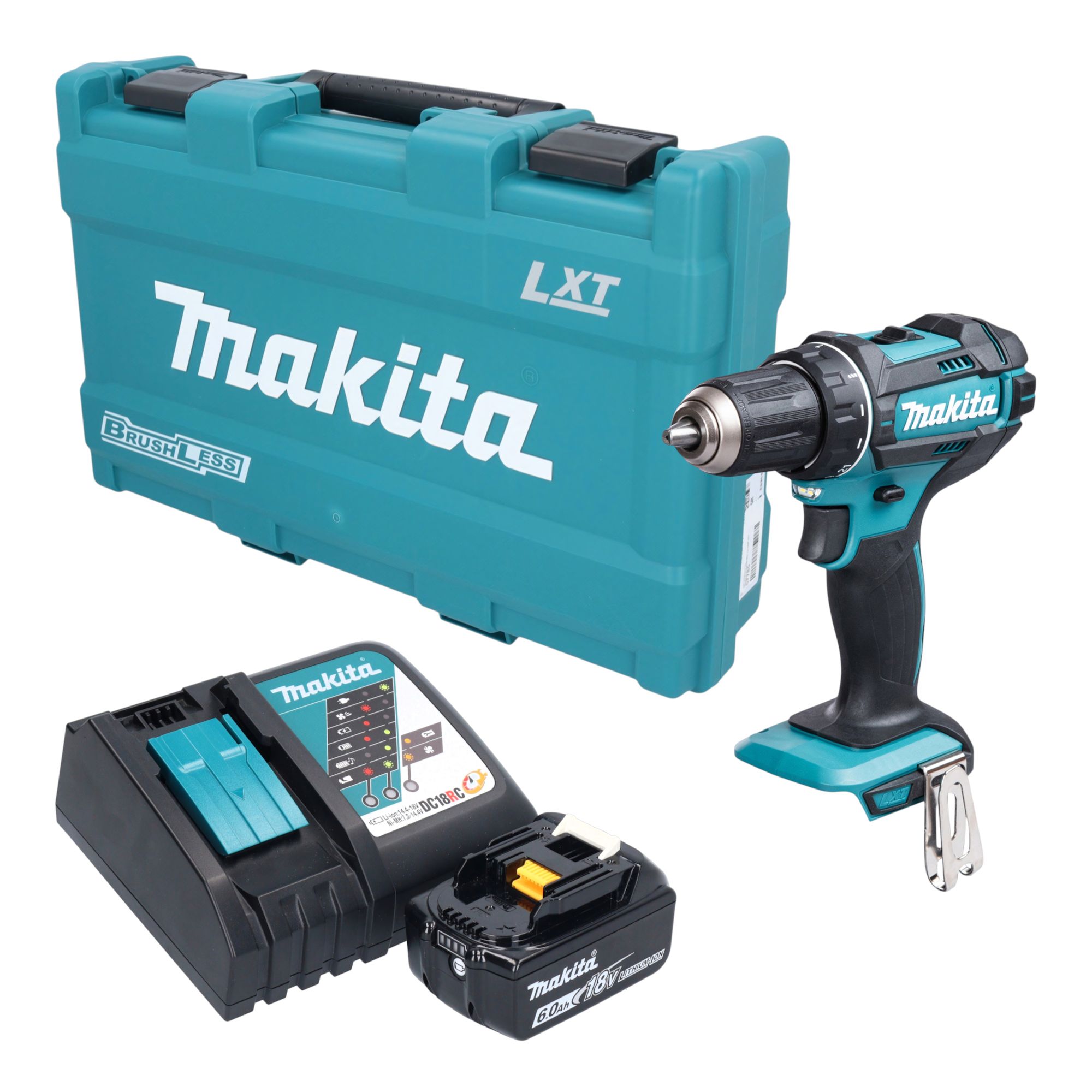 Makita DDF 482 RG1K Akku Bohrschrauber 18 V 62 Nm 1x Akku 6 0 Ah Ladegeraet Koffer 0 - toolbrothers