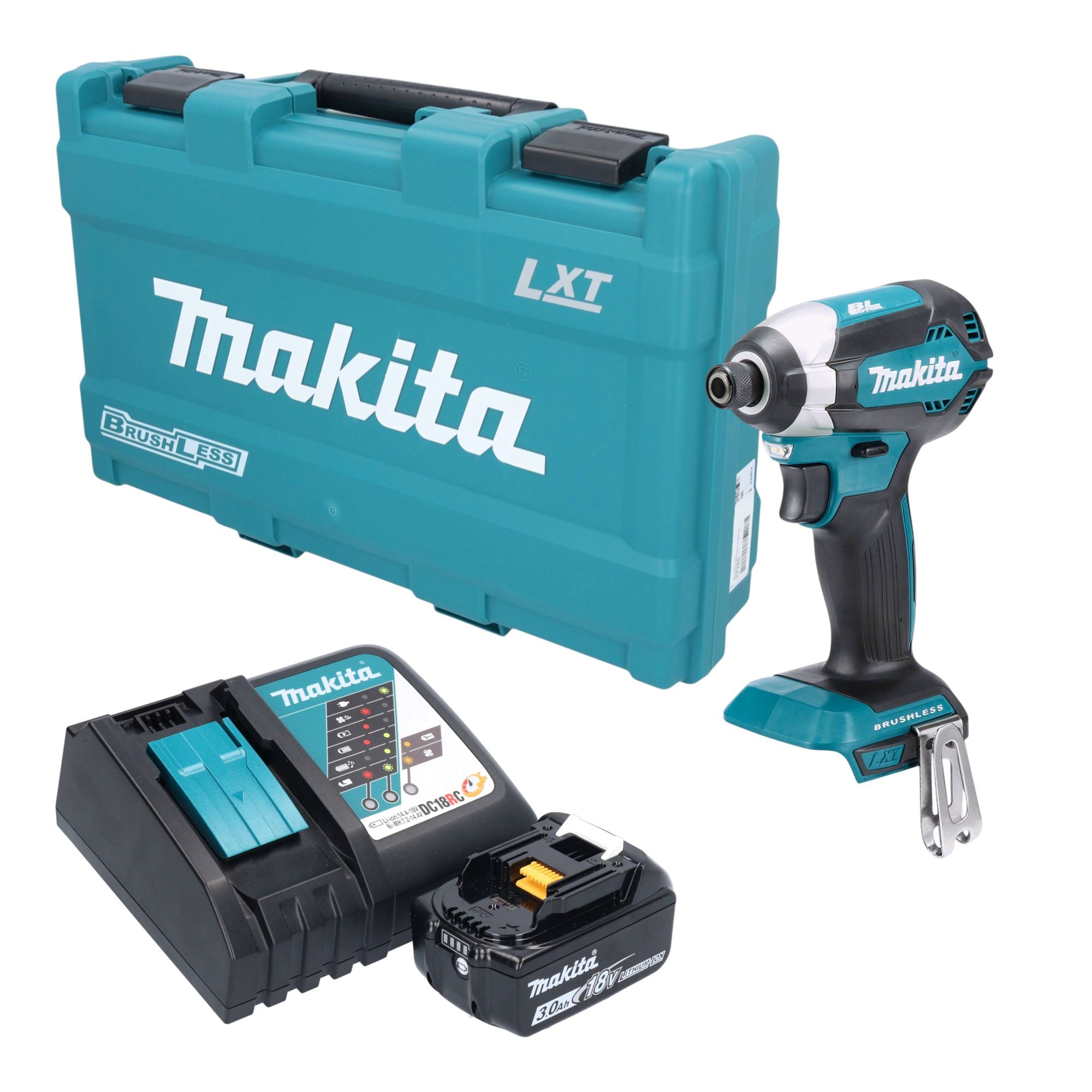 Makita DTD 153 RF1K Akku Schlagschrauber 18 V 170 Nm 1 4 Brushless 1x Akku 3 0 Ah Ladegeraet Koffer 0 - toolbrothers