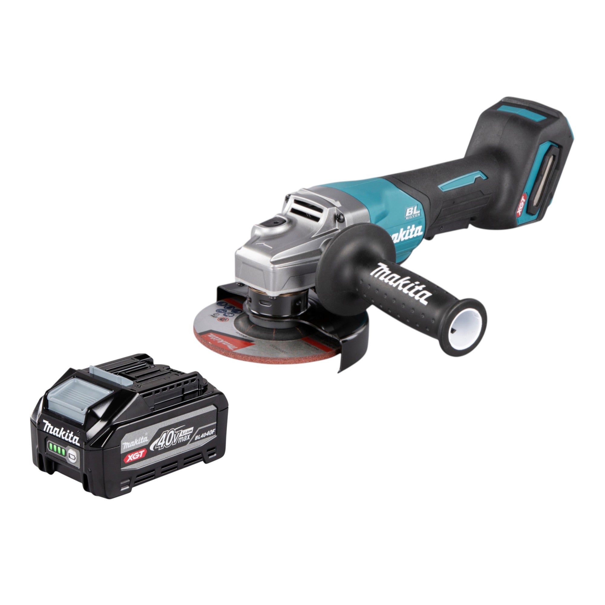 Makita GA 016 GU1 Akku Winkelschleifer 40 V max 125 mm Brushless 1x Akku 4 0 Ah ohne Ladegeraet 0 - toolbrothers