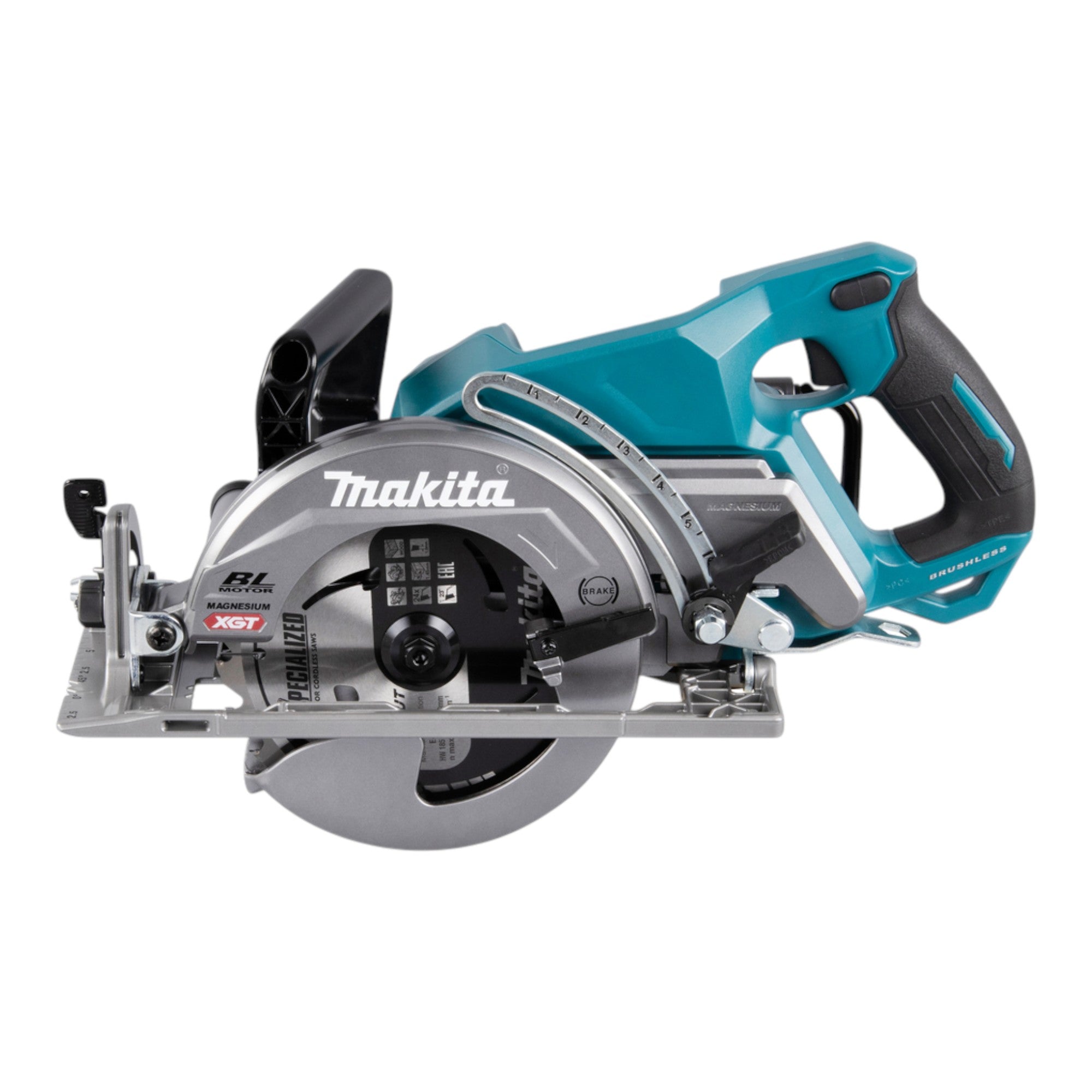 Makita RS 001 GU201 Akku Handkreissaege 40 V max 185 mm Brushless 2x Akku 4 0 Ah Ladegeraet 1 - toolbrothers