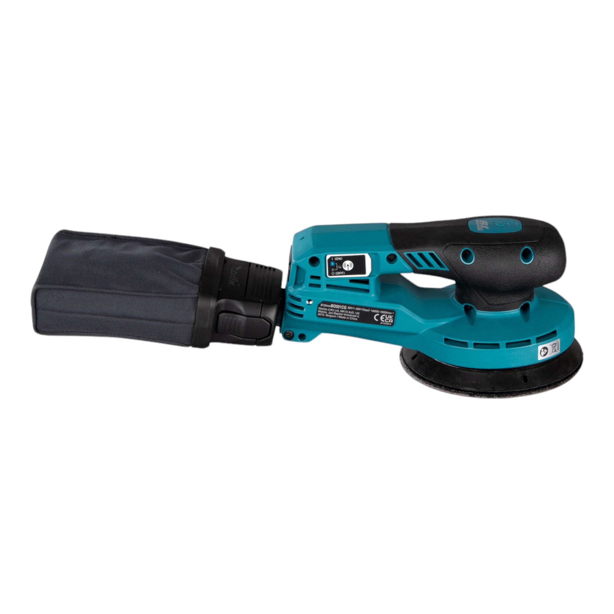 Makita BO 001 CGU201 Akku Exzenterschleifer 40 V max 125 mm 5 0 mm Hub Brushless 2x Akku 4 0 Ah Ladegeraet 4 - toolbrothers