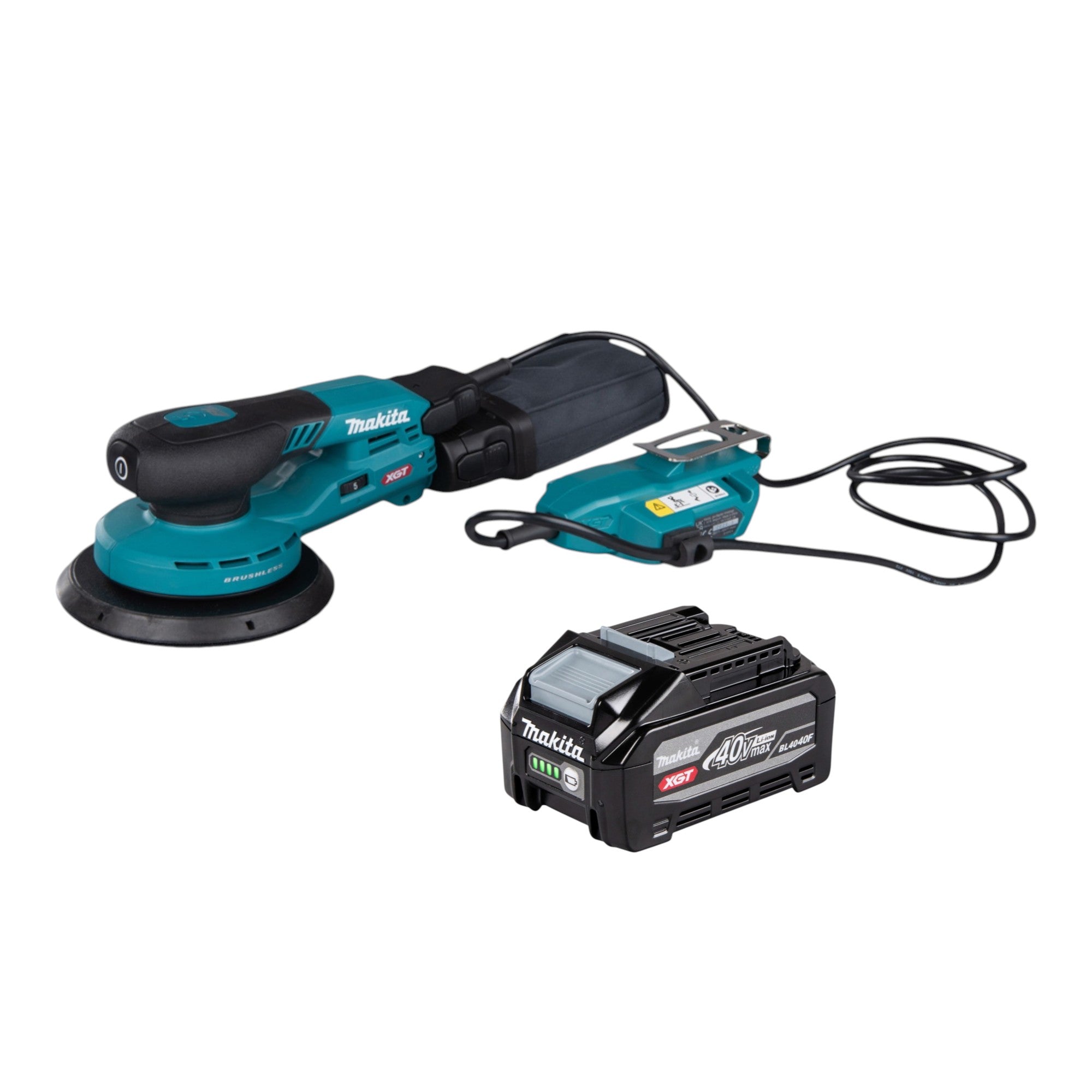 Makita BO 002 CGU1 Akku Exzenterschleifer 40 V max 150 mm 5 0 mm Hub Brushless 1x Akku 4 0 Ah ohne Ladegeraet 0 - toolbrothers