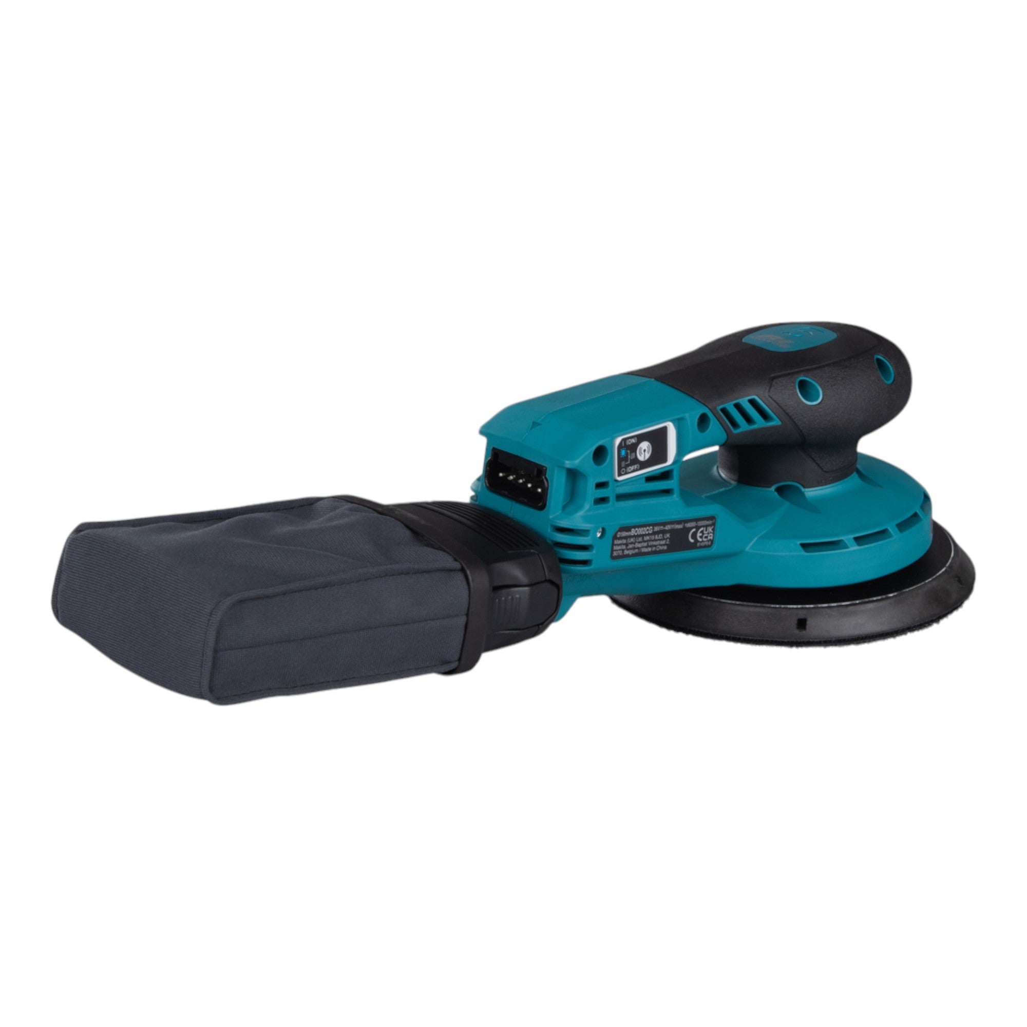 Makita BO 002 CGU201 Akku Exzenterschleifer 40 V max 150 mm 5 0 mm Hub Brushless 2x Akku 4 0 Ah Ladegeraet Makpac 2 - toolbrothers