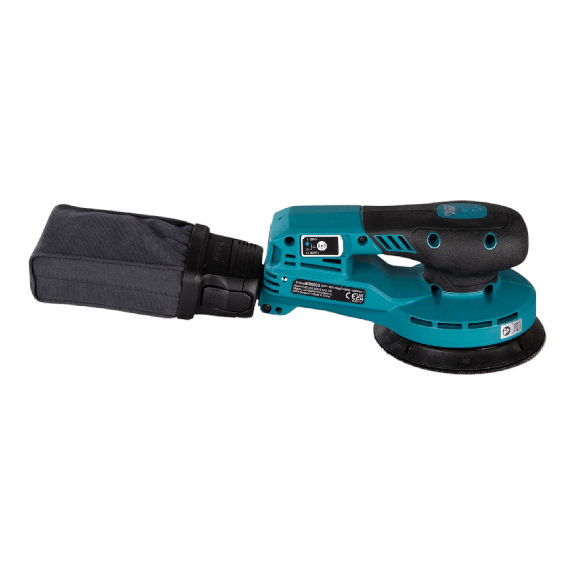 Makita BO 003 CGU1 Akku Exzenterschleifer 40 V max 125 mm 3 0 mm Hub Brushless 1x Akku 4 0 Ah ohne Ladegeraet 4 - toolbrothers