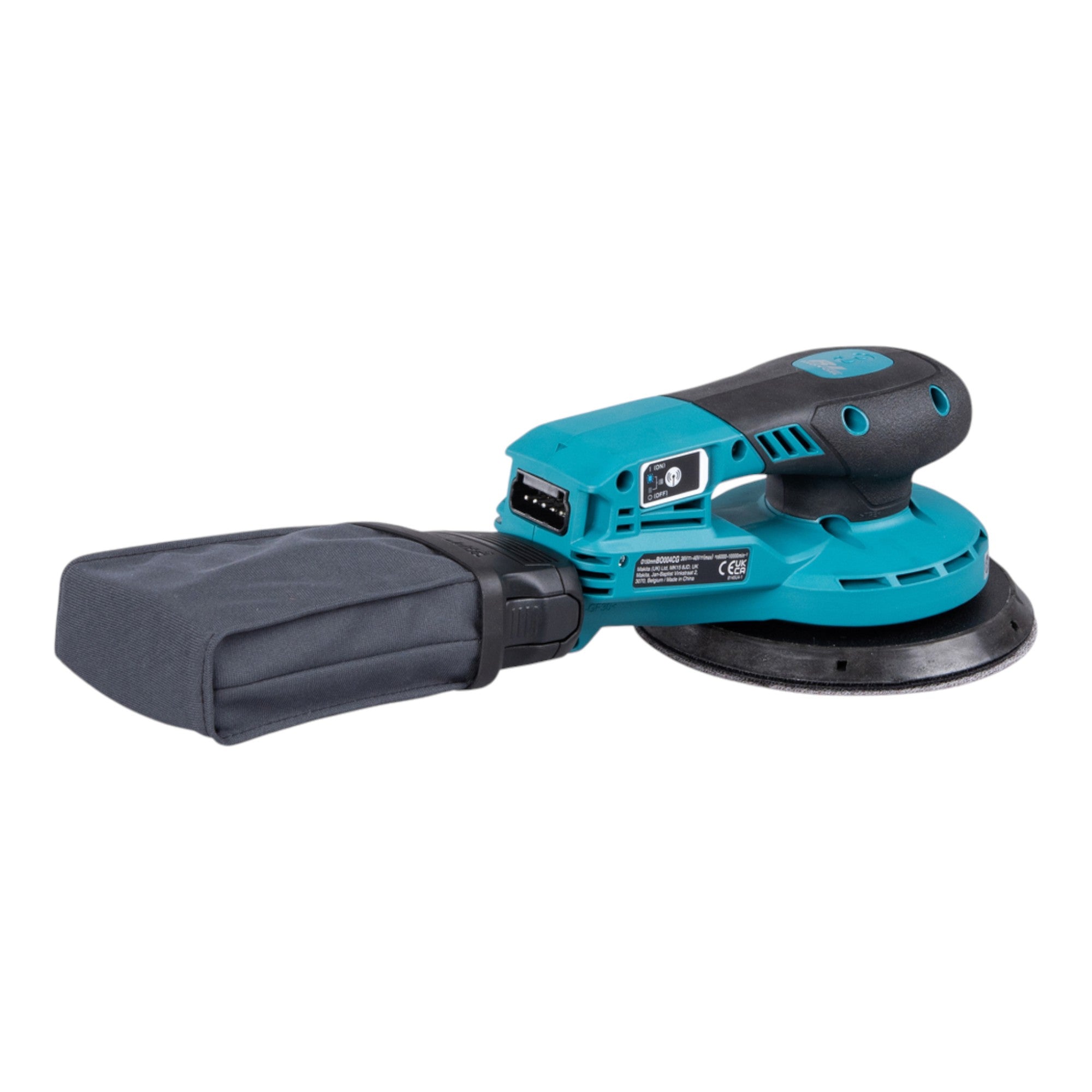 Makita BO 004 CGU201 Akku Exzenterschleifer 40 V max 150 mm 3 0 mm Hub Brushless 2x Akku 4 0 Ah Ladegeraet Makpac 2 - toolbrothers