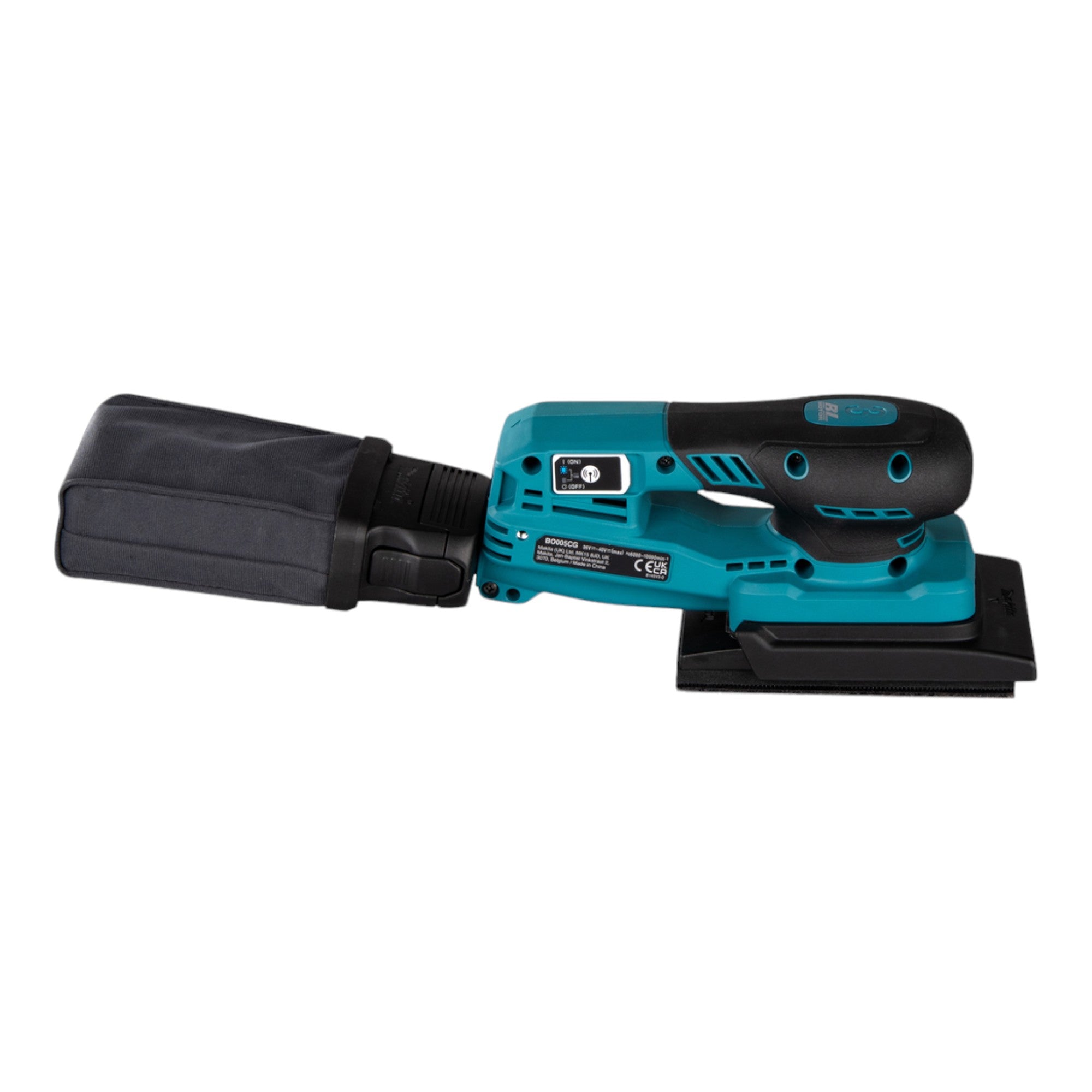 Makita BO 005 CGU201 Akku Schwingschleifer 40 V max 80 x 130 mm 3 0 mm Hub Brushless 2x Akku 4 0 Ah Ladegeraet 4 - toolbrothers