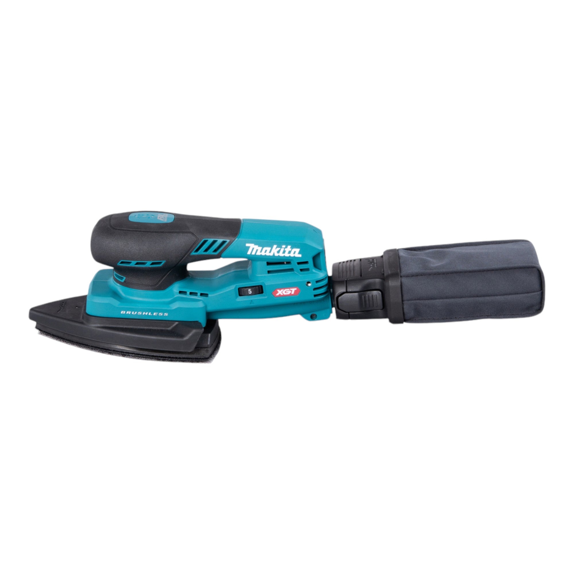 Makita BO 006 CGU201 Akku Deltaschleifer 40 V max 100 x 150 mm 3 0 mm Hub Brushless 2x Akku 4 0 Ah Ladegeraet 1 - toolbrothers