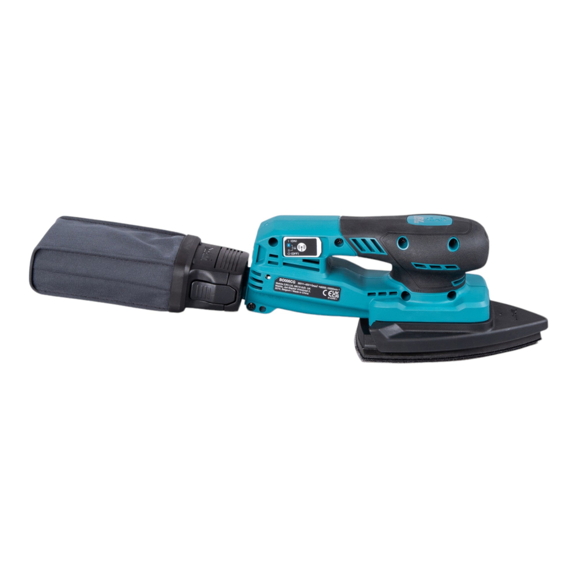 Makita BO 006 CGU201 Akku Deltaschleifer 40 V max 100 x 150 mm 3 0 mm Hub Brushless 2x Akku 4 0 Ah Ladegeraet 4 - toolbrothers