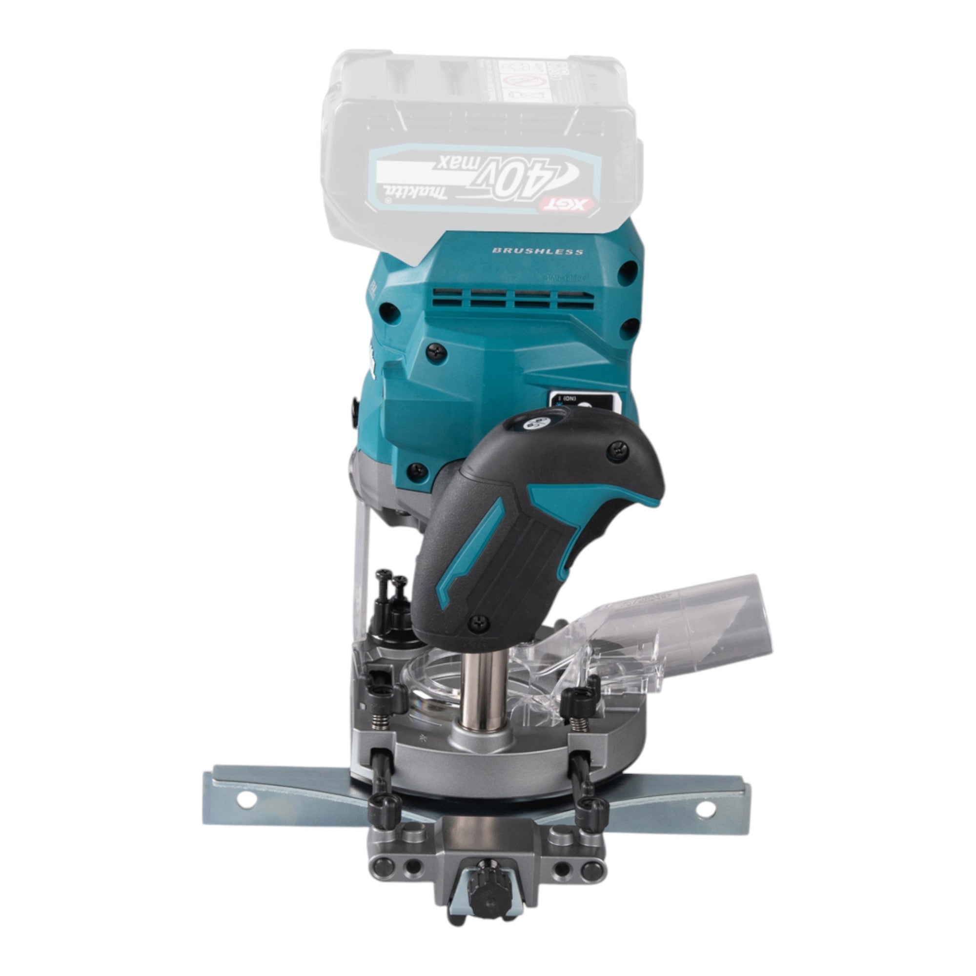 Makita RP 001 GU201 Akku Oberfraese 40 V max 12 mm Brushless 2x Akku 4 0 Ah Ladegeraet 1 - toolbrothers