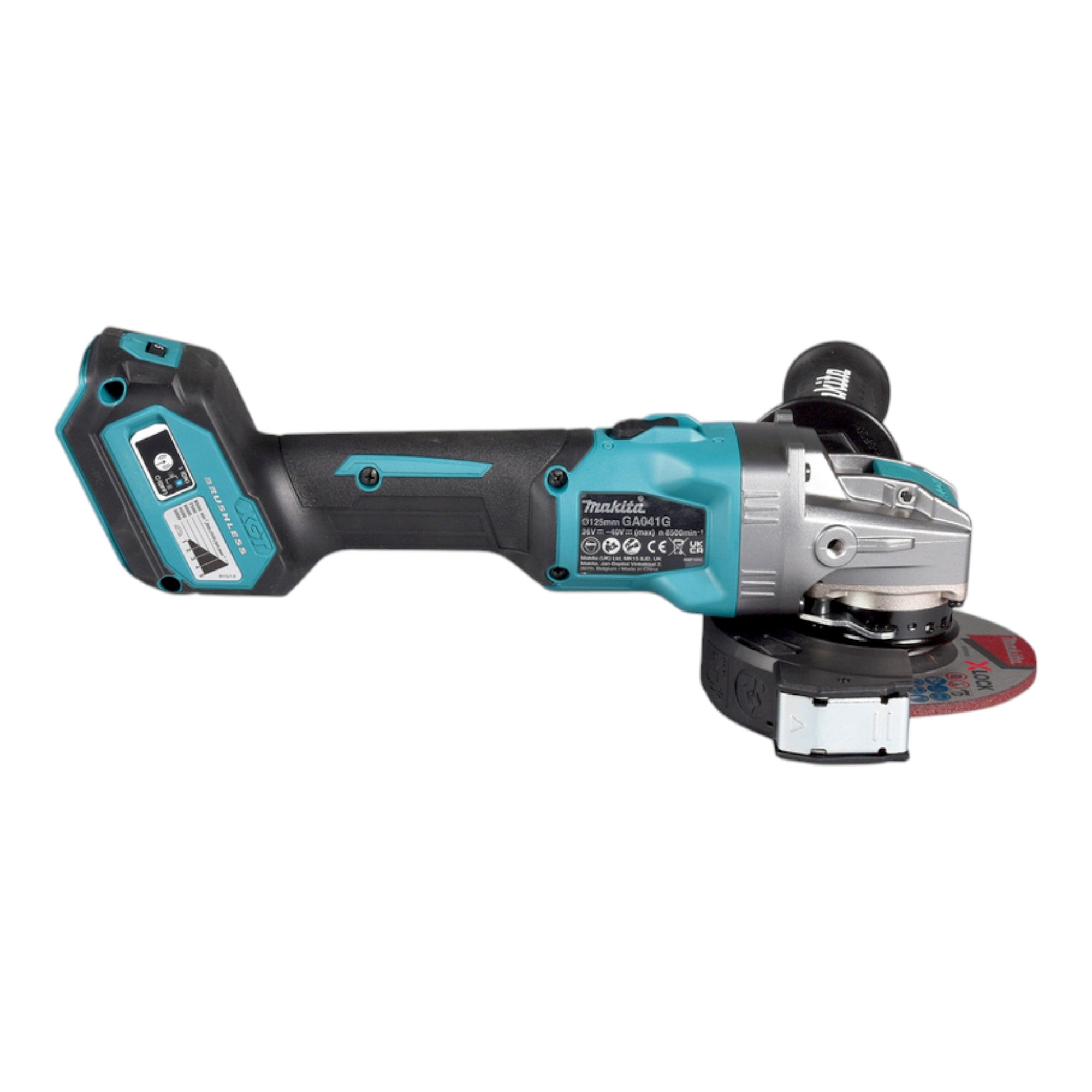 Makita GA 041 GU201 Akku Winkelschleifer 40 V max 125 mm X LOCK Brushless 2x Akku 4 0 Ah Ladegeraet 4 - toolbrothers