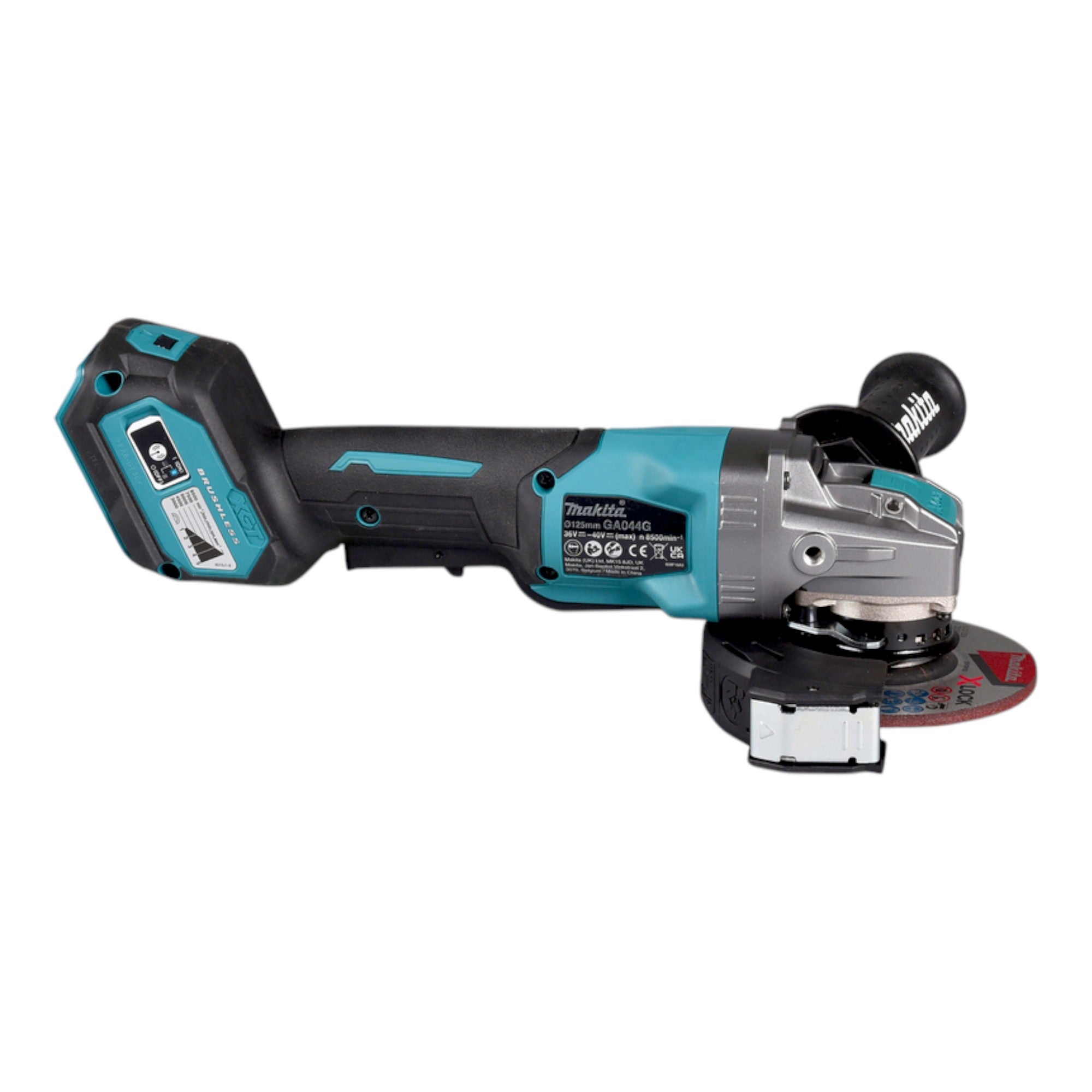 Makita GA 044 GU101 Akku Winkelschleifer 40 V max 125 mm X LOCK Brushless 1x Akku 4 0 Ah Ladegeraet 4 - toolbrothers