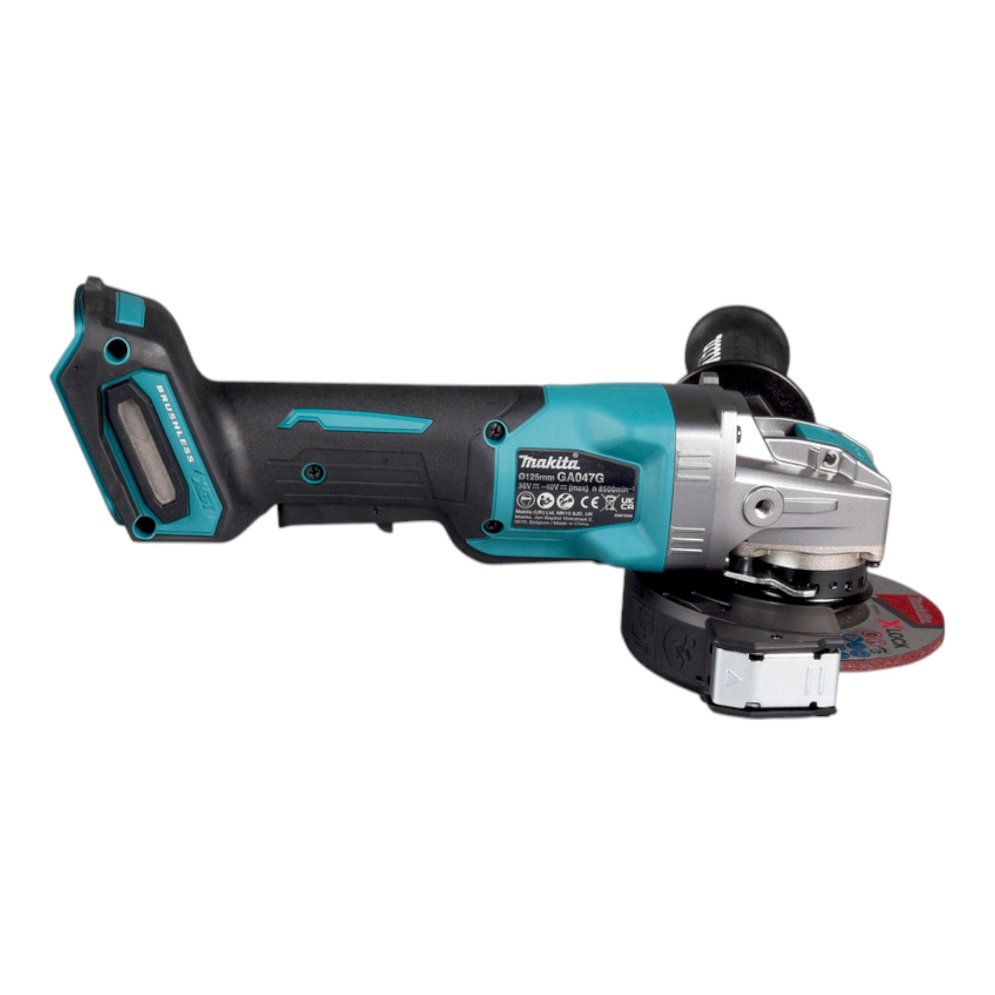 Makita GA 047 GU201 Akku Winkelschleifer 40 V max 125 mm X LOCK Brushless 2x Akku 4 0 Ah Ladegeraet 4 - toolbrothers