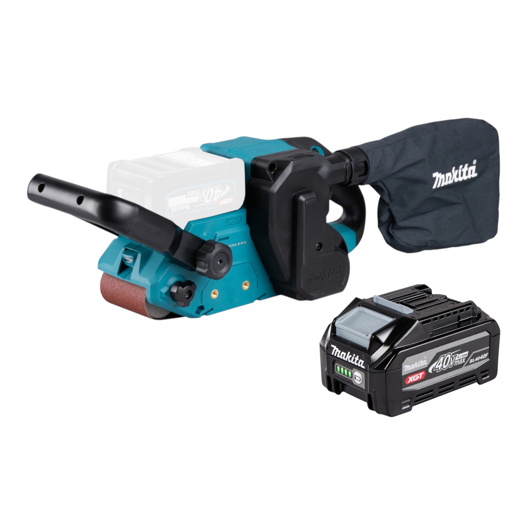 Makita BS 001 GU1 Akku Bandschleifer 40 V max 76 x 533 mm Brushless 1x Akku 4 0 Ah ohne Ladegeraet 0 - toolbrothers
