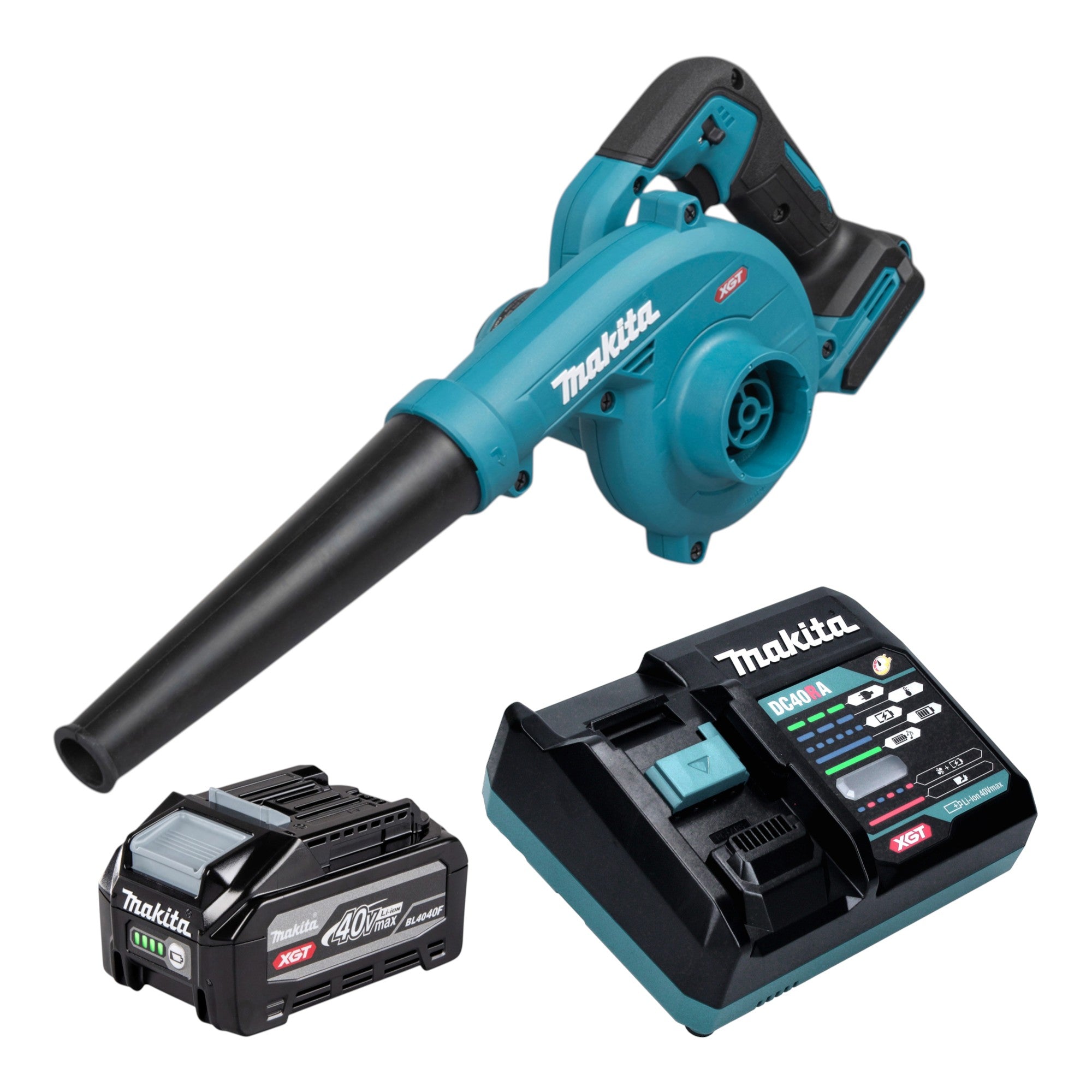 Makita UB 002 GU101 Akku Geblaese 40 V max 1x Akku 4 0 Ah Ladegeraet 0 - toolbrothers