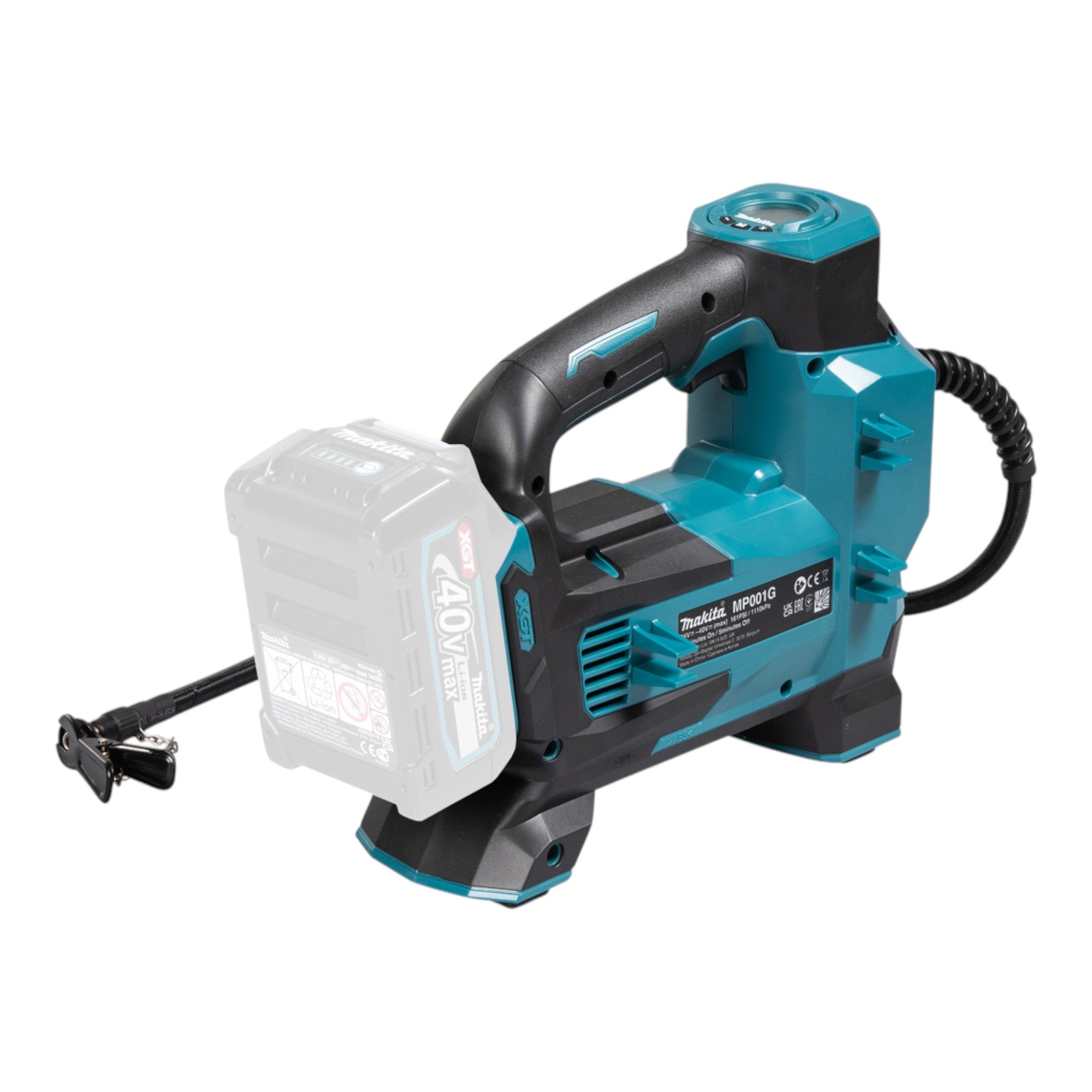 Makita MP 001 GU101 Akku Kompressor 40 V max 11 1 bar 1x Akku 4 0 Ah Ladegeraet 2 - toolbrothers