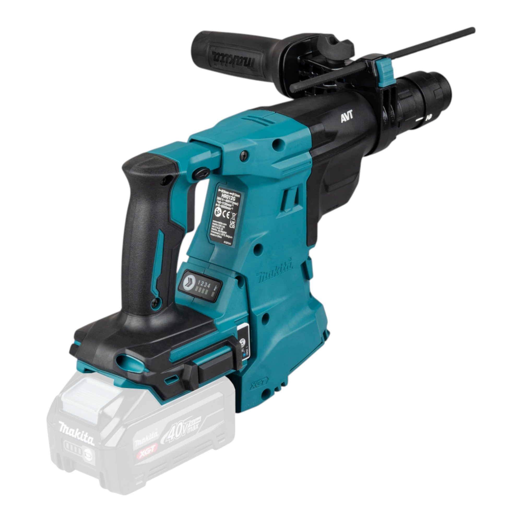 Makita HR 012 GU201 Akku Kombihammer 40 V max 3 3 J SDS plus Brushless 2x Akku 4 0 Ah Ladegeraet Makpac 2 - toolbrothers