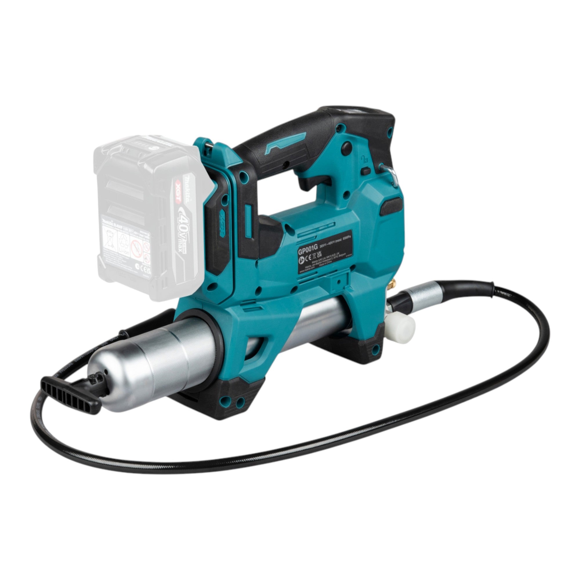 Makita GP 001 GU101 Akku Fettpresse 40 V max 690 bar Brushless 1x Akku 4 0 Ah Ladegeraet 2 - toolbrothers