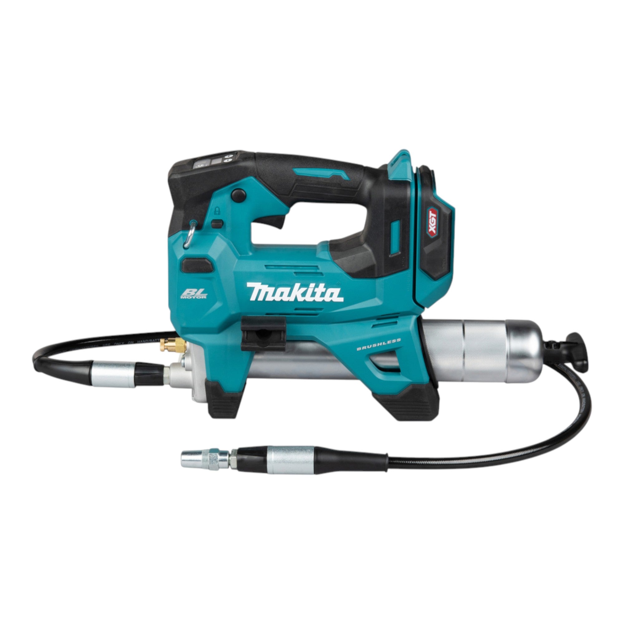 Makita GP 001 GU201 Akku Fettpresse 40 V max 690 bar Brushless 2x Akku 4 0 Ah Ladegeraet 1 - toolbrothers