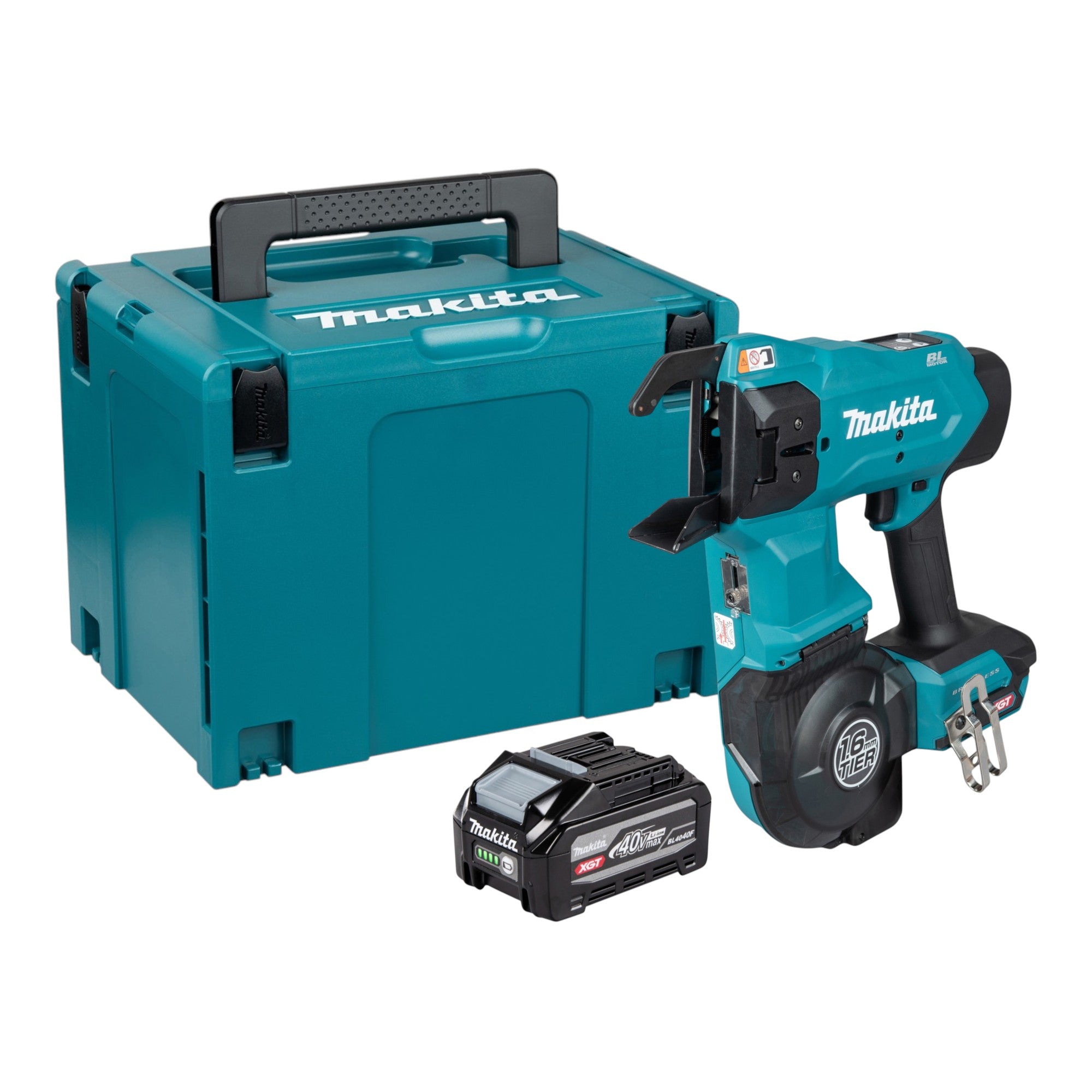 Makita TR 001 GU101 Akku Bewehrungsverbinder 40 V max 1 6 mm Brushless 1x Akku 4 0 Ah Makpac ohne Ladegeraet 0 - toolbrothers