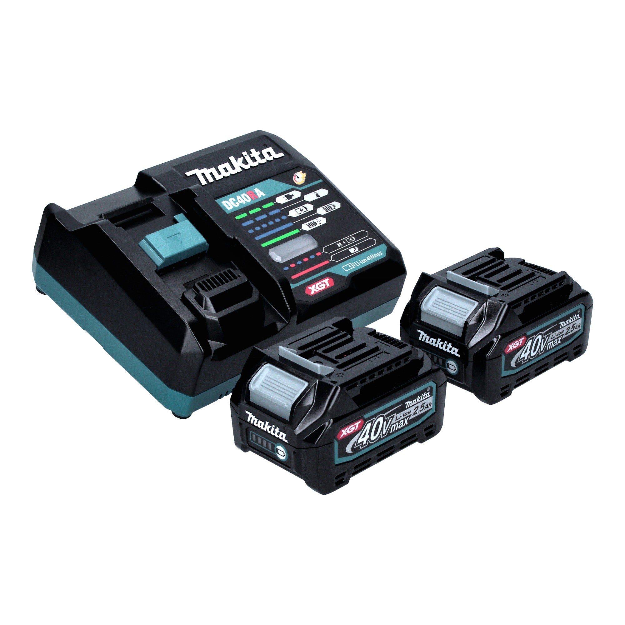 Makita UB 002 GD201 Akku Geblaese 40 V max 2x Akku 2 5 Ah Ladegeraet 3 - toolbrothers