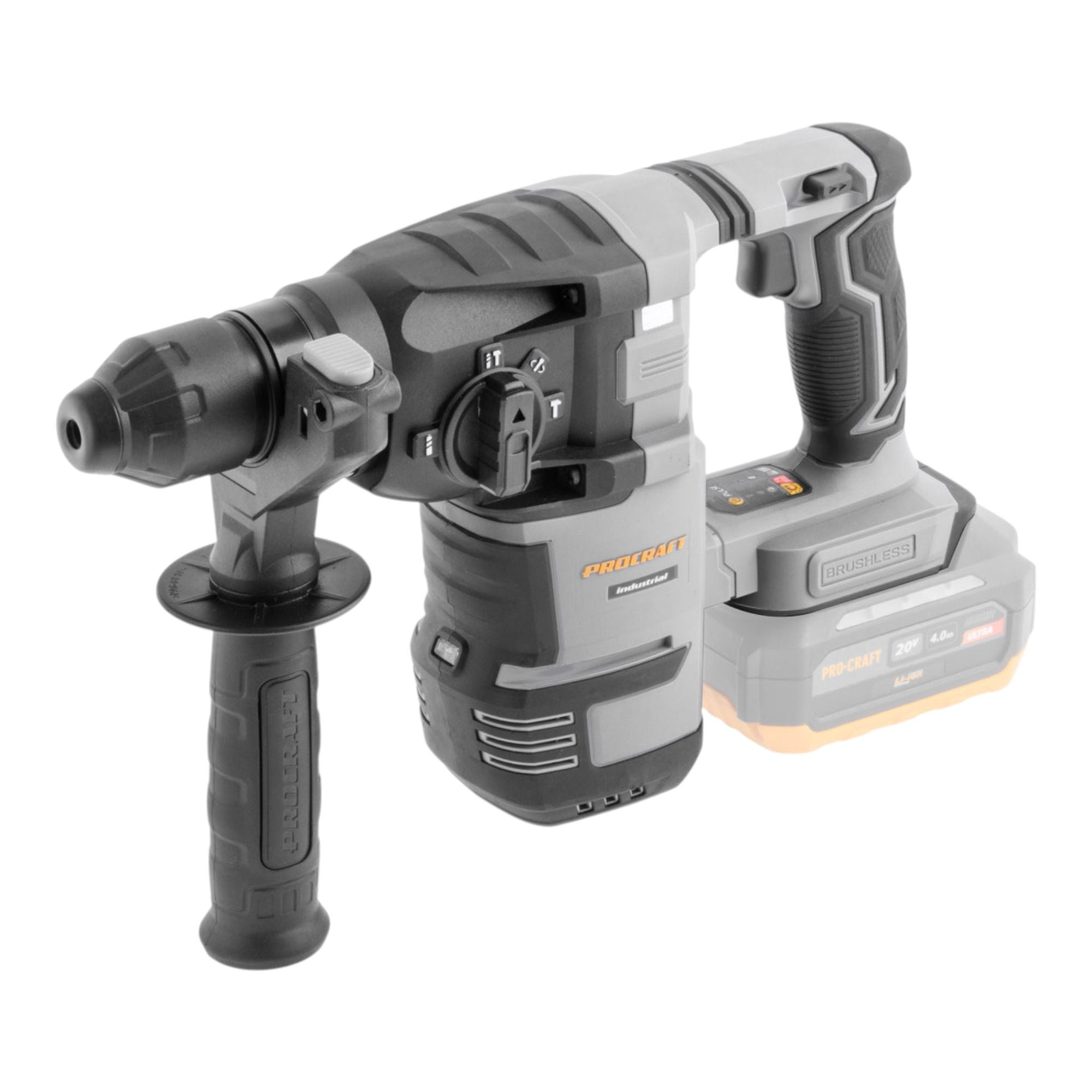 Procraft Industrial HD30A BB Akku Kombihammer 20 V 3 2 J SDS plus Brushless Solo ohne Akku ohne Ladegeraet 1 - toolbrothers
