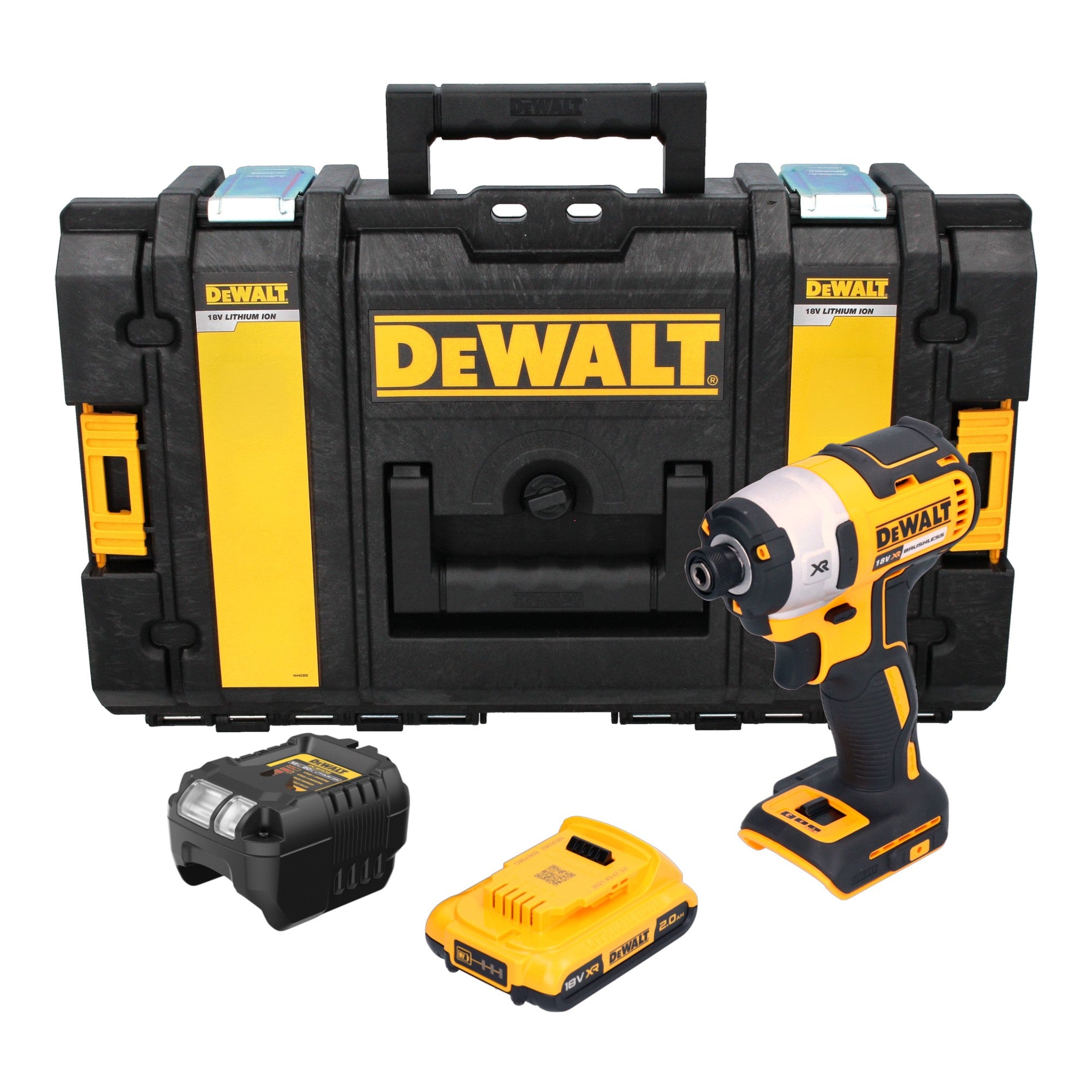 DeWalt DCF 887 D1 Akku Schlagschrauber 18 V 205 Nm 1 4 Brushless 1x Akku 2 0 Ah Ladegeraet Tough Box 0 - toolbrothers