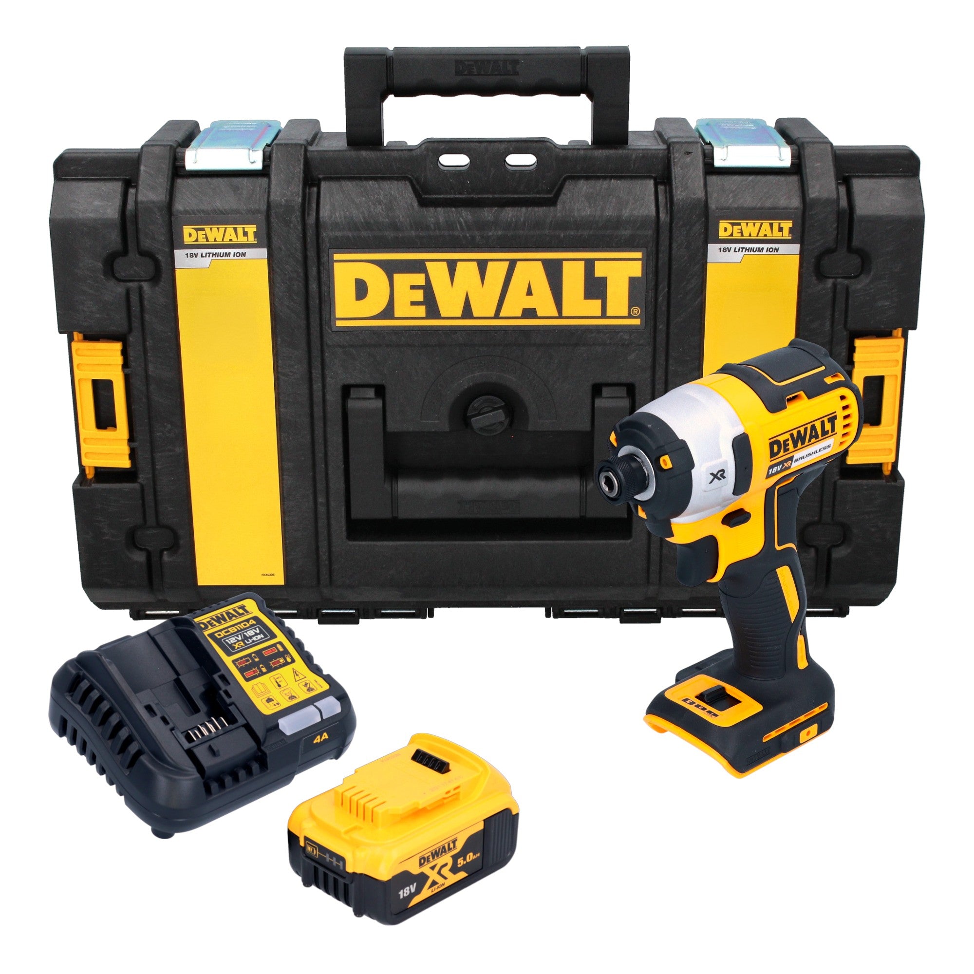 DeWalt DCF 887 P1 Akku Schlagschrauber 18 V 205 Nm 1 4 Brushless 1x Akku 5 0 Ah Ladegeraet Tough Box 0 - toolbrothers