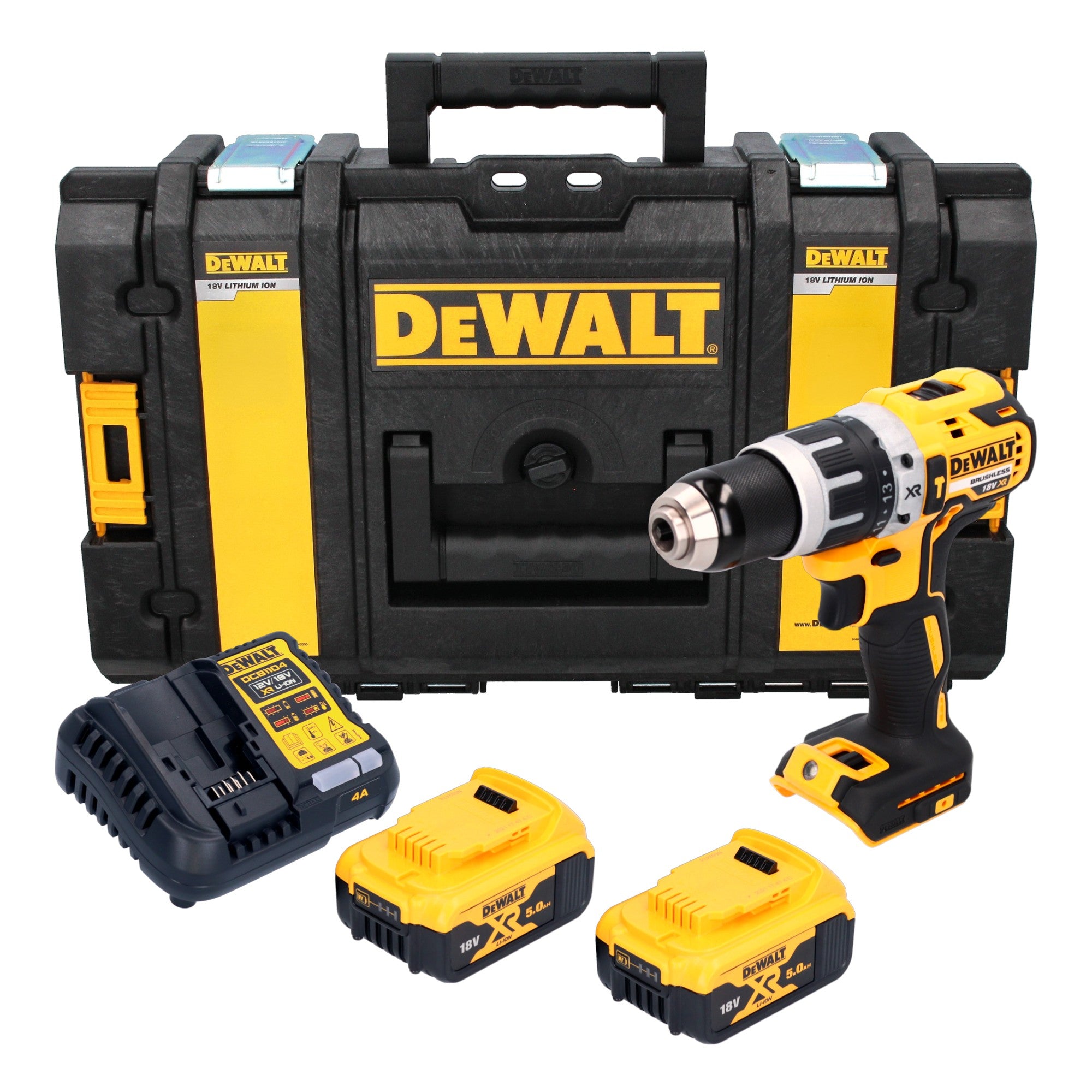 DeWalt DCD 796 P2 Akku Schlagbohrschrauber 18 V 70 Nm Brushless 2x Akku 5 0 Ah Ladegeraet Tough Box 0 - toolbrothers