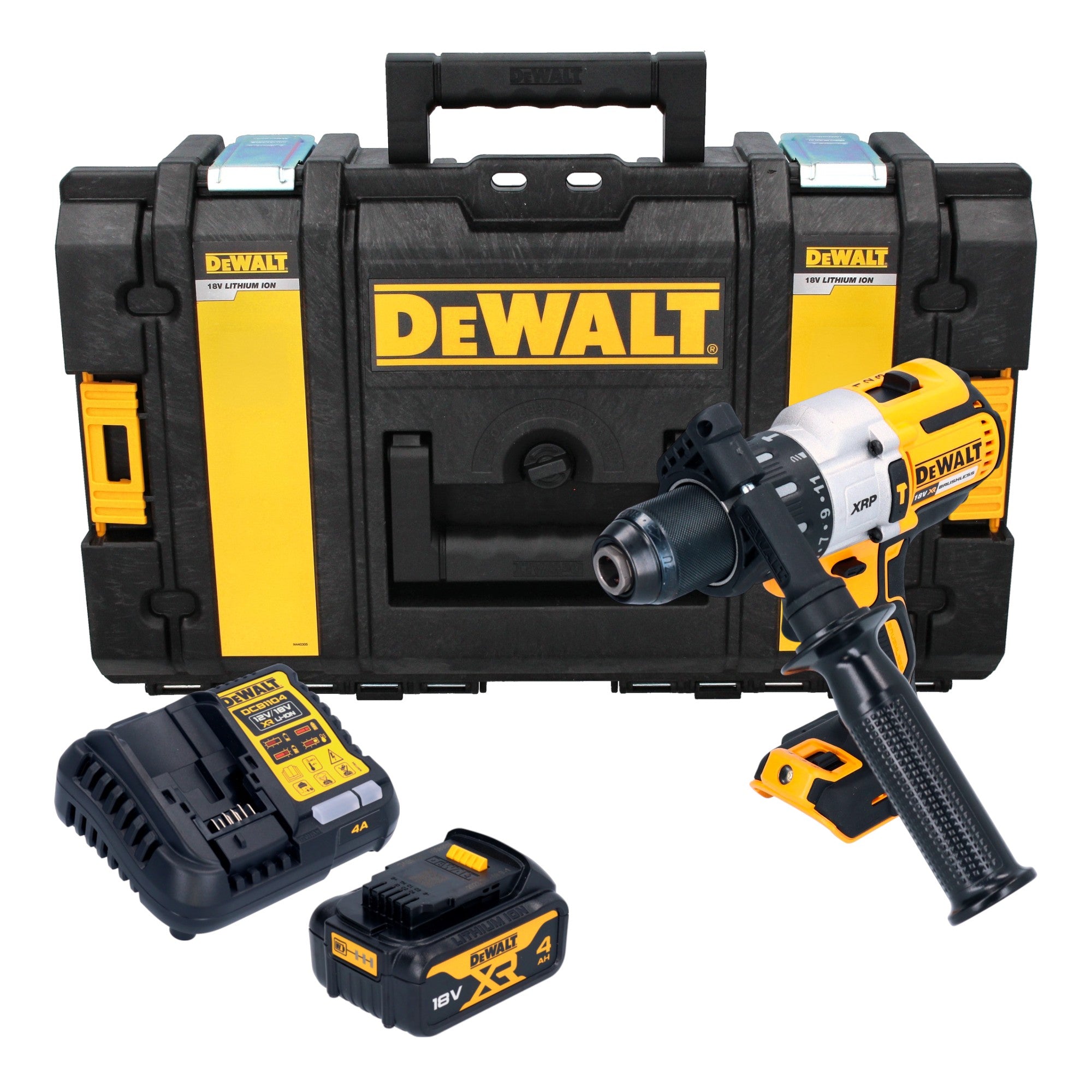 DeWalt DCD 996 M1 Akku Schlagbohrschrauber 18 V 95 Nm Brushless 1x Akku 4 0 Ah Ladegeraet Tough Box 0 - toolbrothers