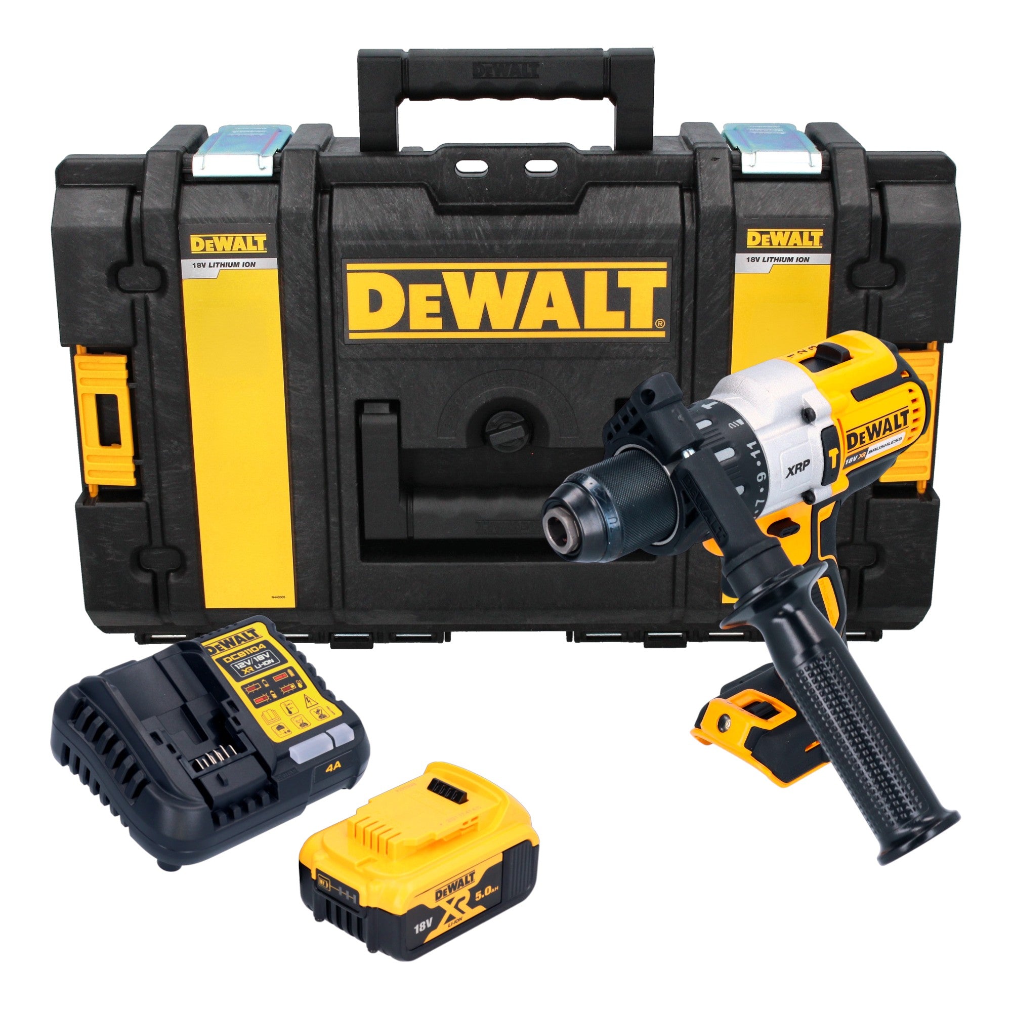 DeWalt DCD 996 P1 Akku Schlagbohrschrauber 18 V 95 Nm Brushless 1x Akku 5 0 Ah Ladegeraet Tough Box 0 - toolbrothers