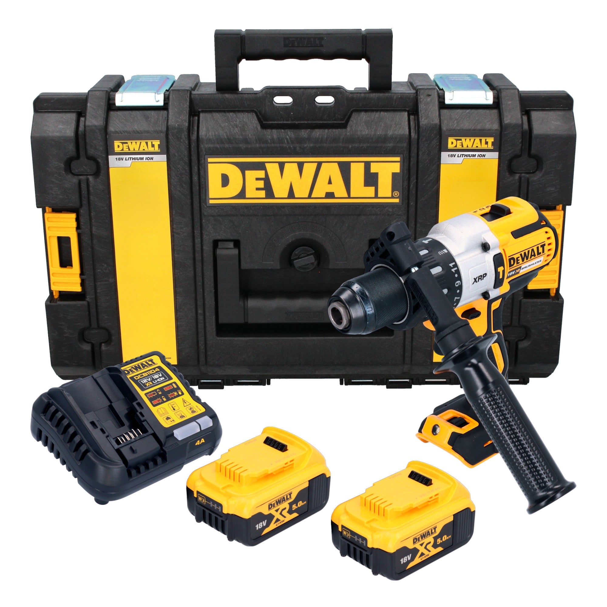 DeWalt DCD 996 P2 Akku Schlagbohrschrauber 18 V 95 Nm Brushless 2x Akku 5 0 Ah Ladegeraet Tough Box 0 - toolbrothers